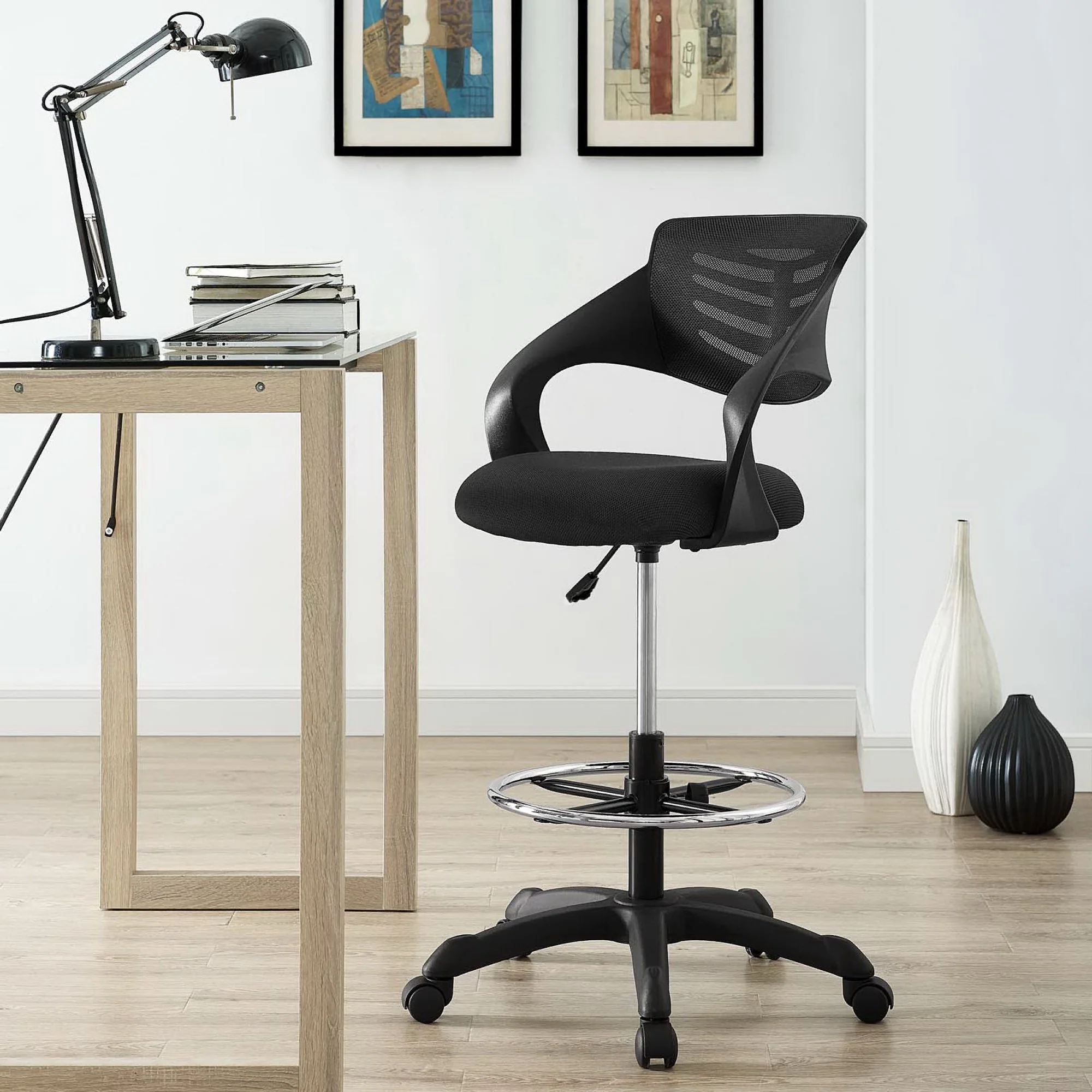 Thrive Mesh Drafting Chair by Modway - Image 8