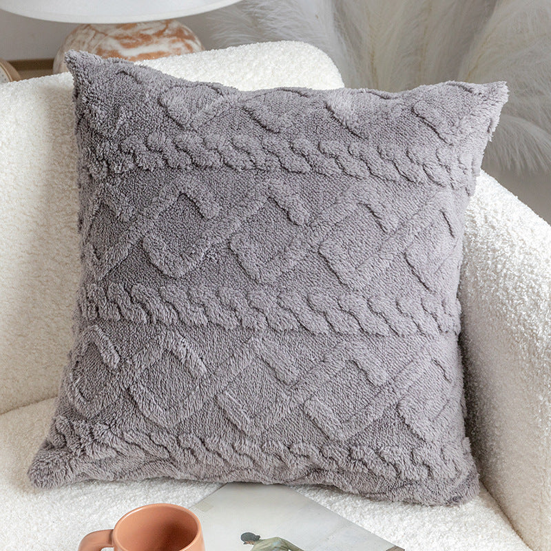 Throw pillow SUPER SOFT 3D FLORAL PATTERN Fur  Pack of 1 throw pillow WITH 450g insert 18"x18" - Image 23