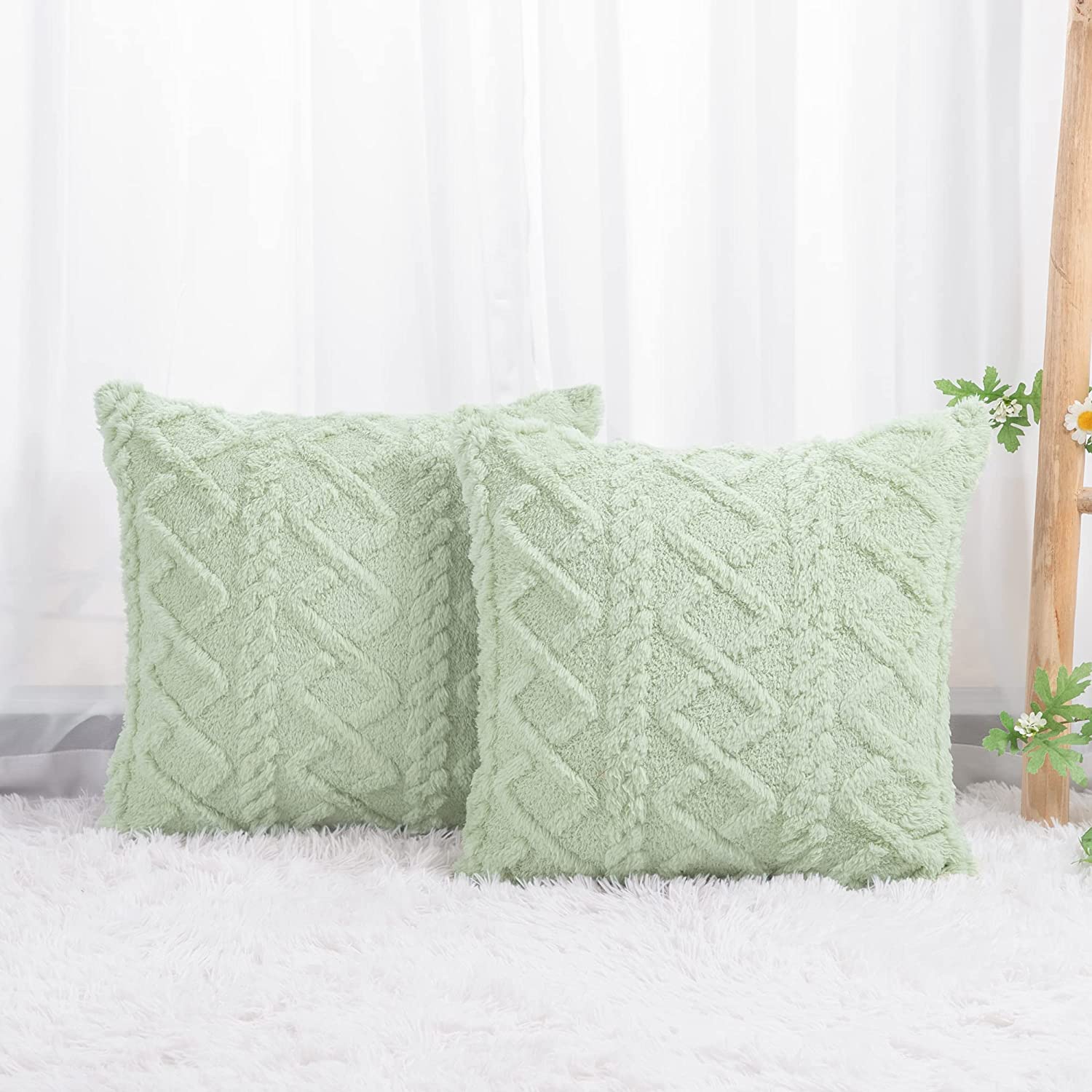 Throw pillow SUPER SOFT 3D FLORAL PATTERN Fur  Pack of 1 throw pillow WITH 450g insert 18"x18" - Image 28