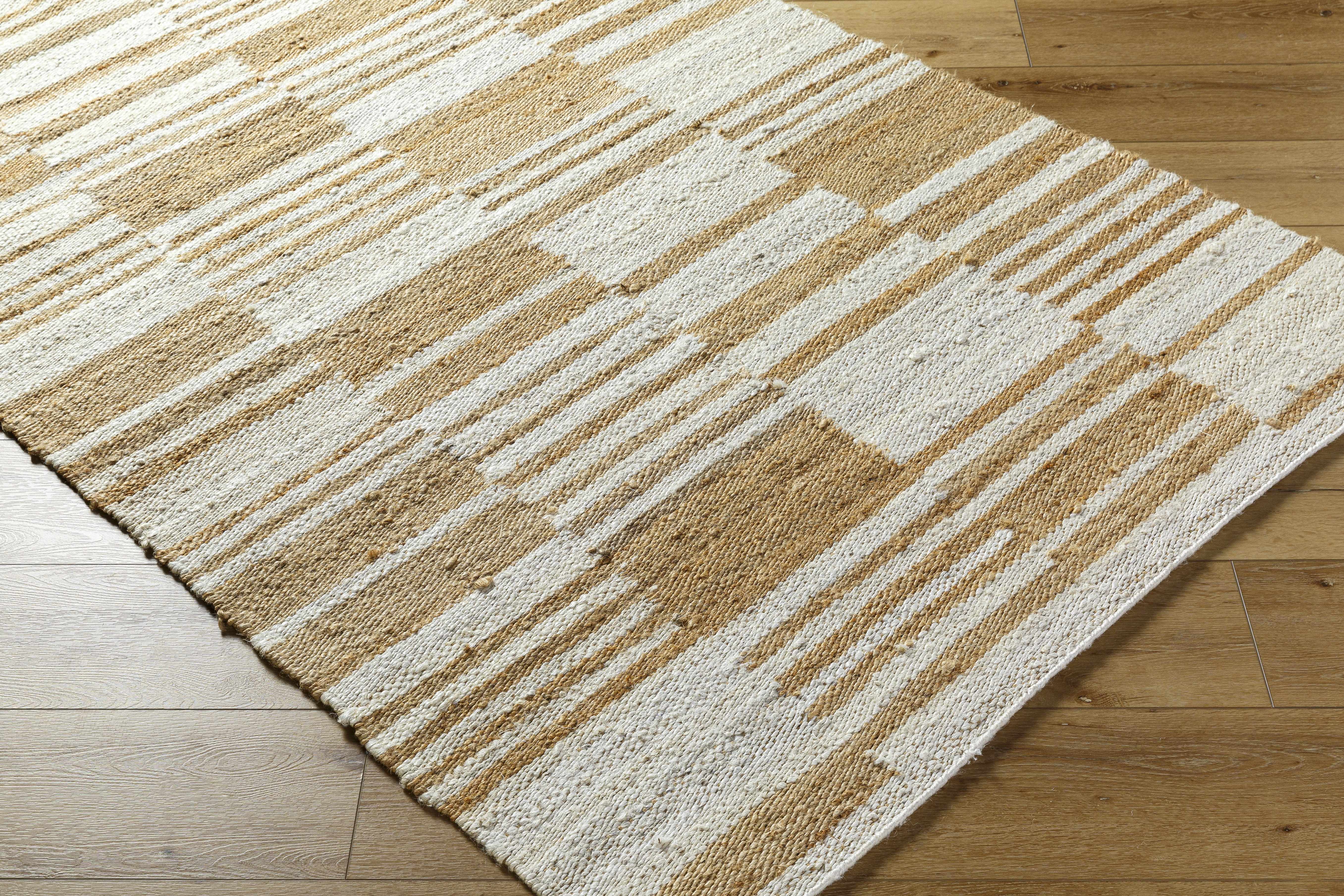 Thyra Broken-Striped Jute Rug - Image 3
