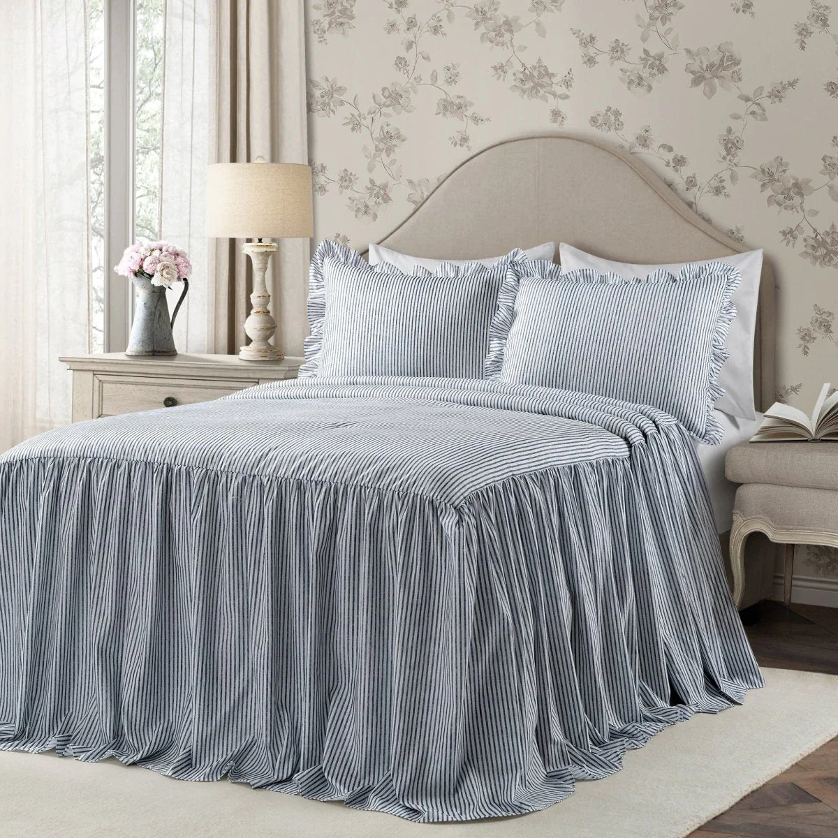 Ticking Stripe Bedspread Set - Image 11