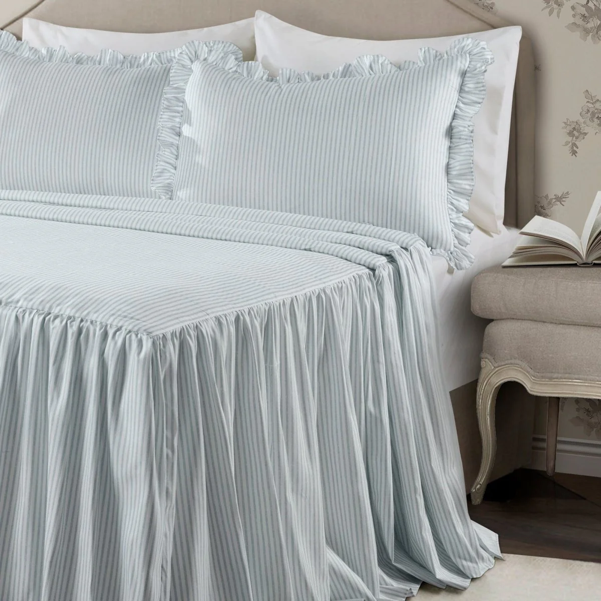 Ticking Stripe Bedspread Set - Image 4