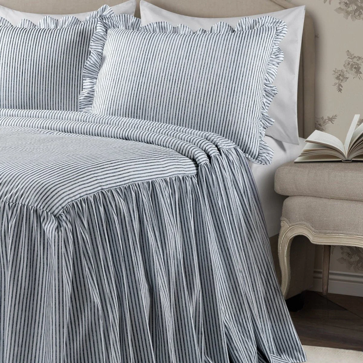 Ticking Stripe Bedspread Set - Image 5
