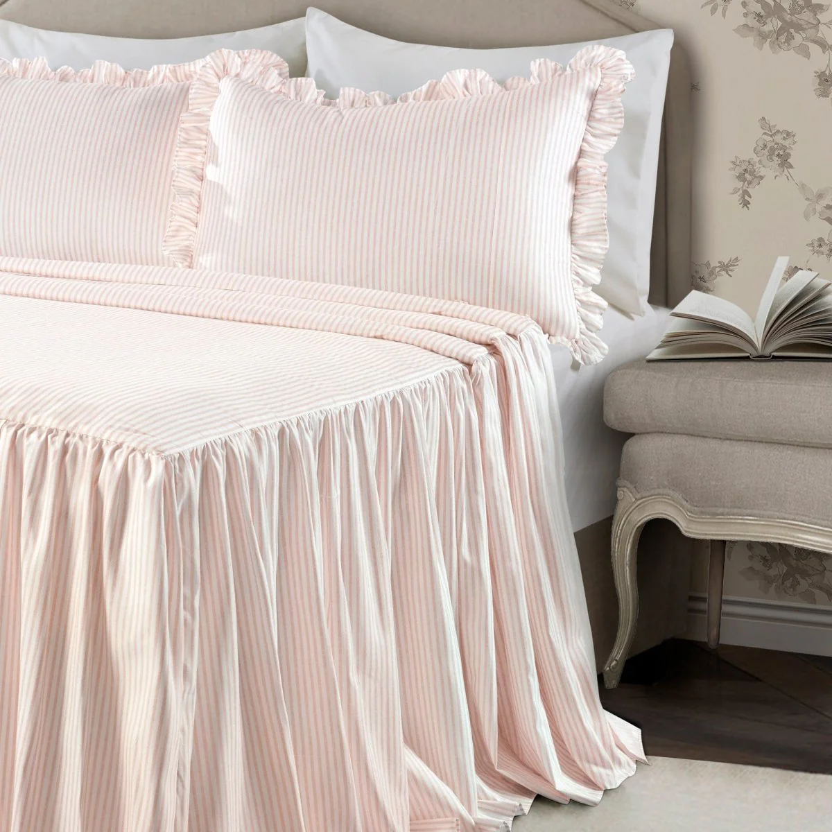 Ticking Stripe Bedspread Set - Image 6