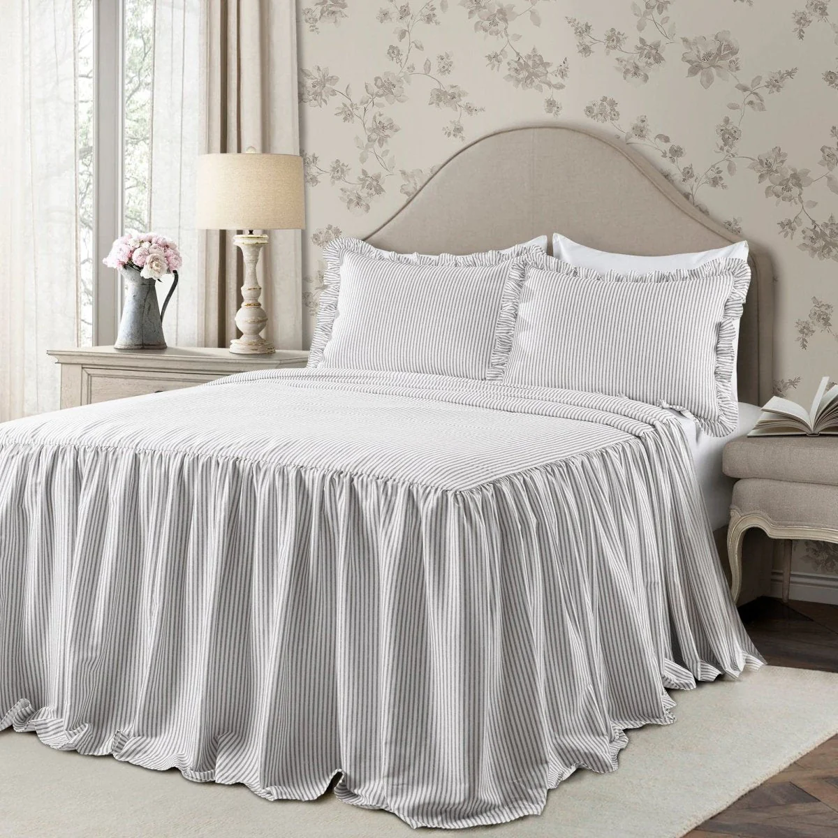 Ticking Stripe Bedspread Set - Image 7