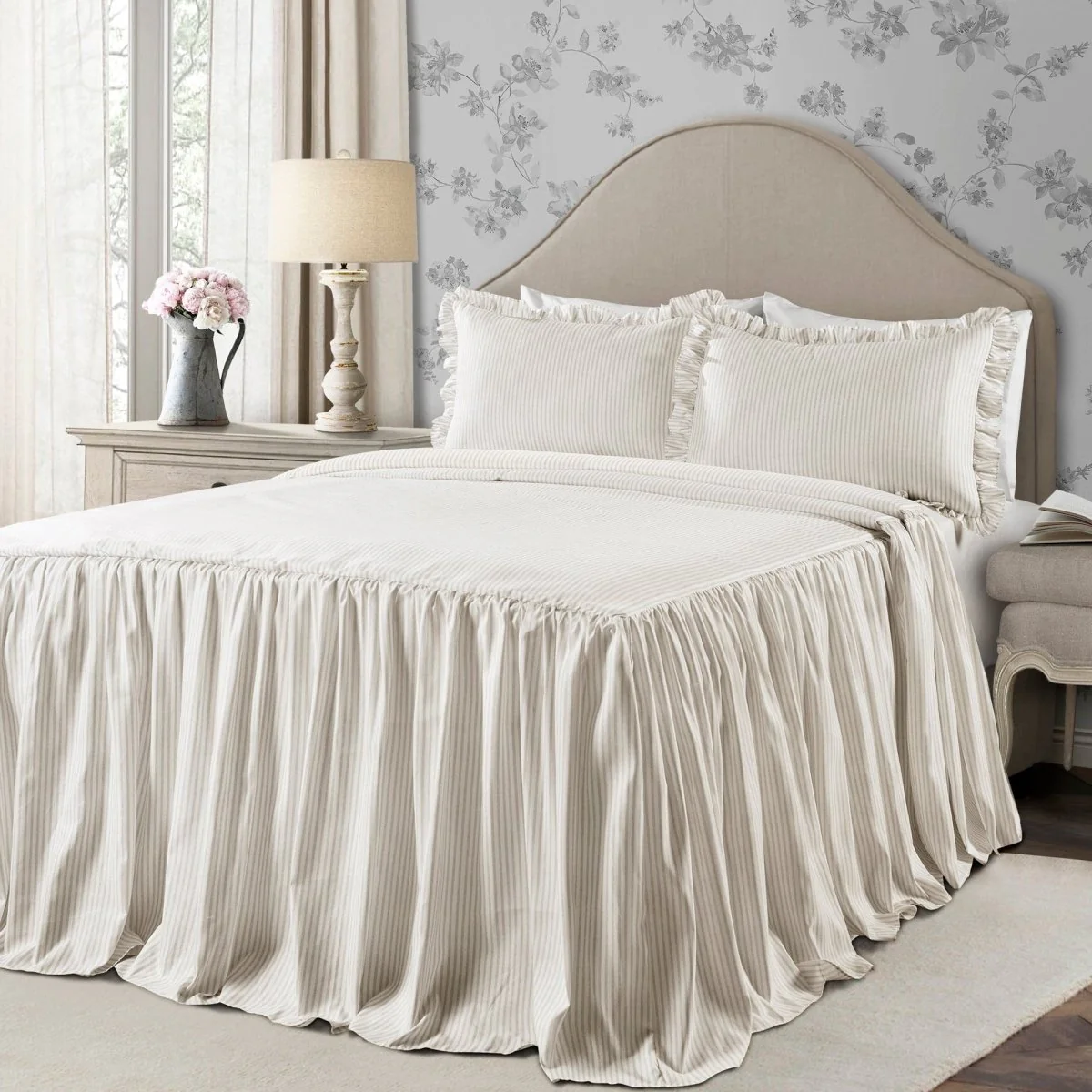 Ticking Stripe Bedspread Set - Image 9