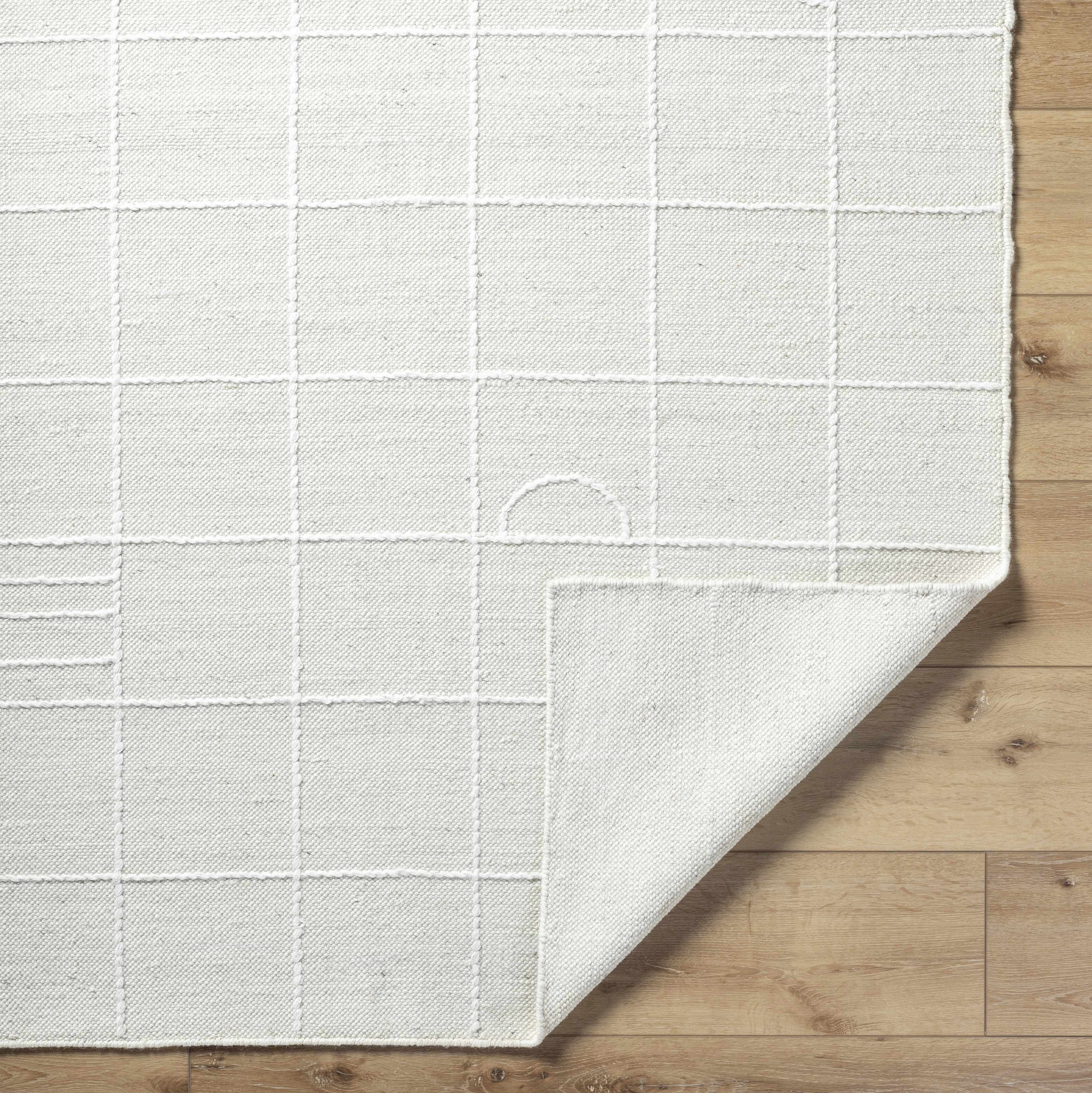 Tieve Off White Checkered Area Rug - Image 5