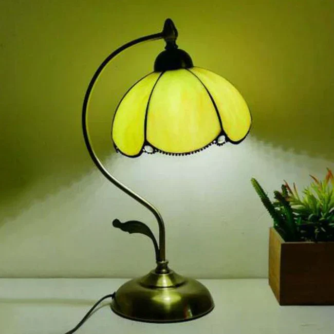 Tiffany Style LED Table Lamp Bedside Bedroom Decorative European E27 Lighting - Image 12