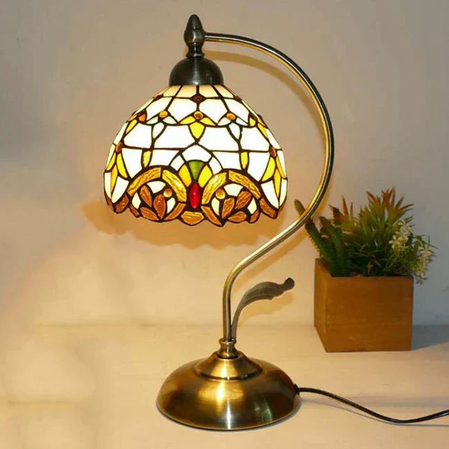 Tiffany Style LED Table Lamp Bedside Bedroom Decorative European E27 Lighting - Image 7