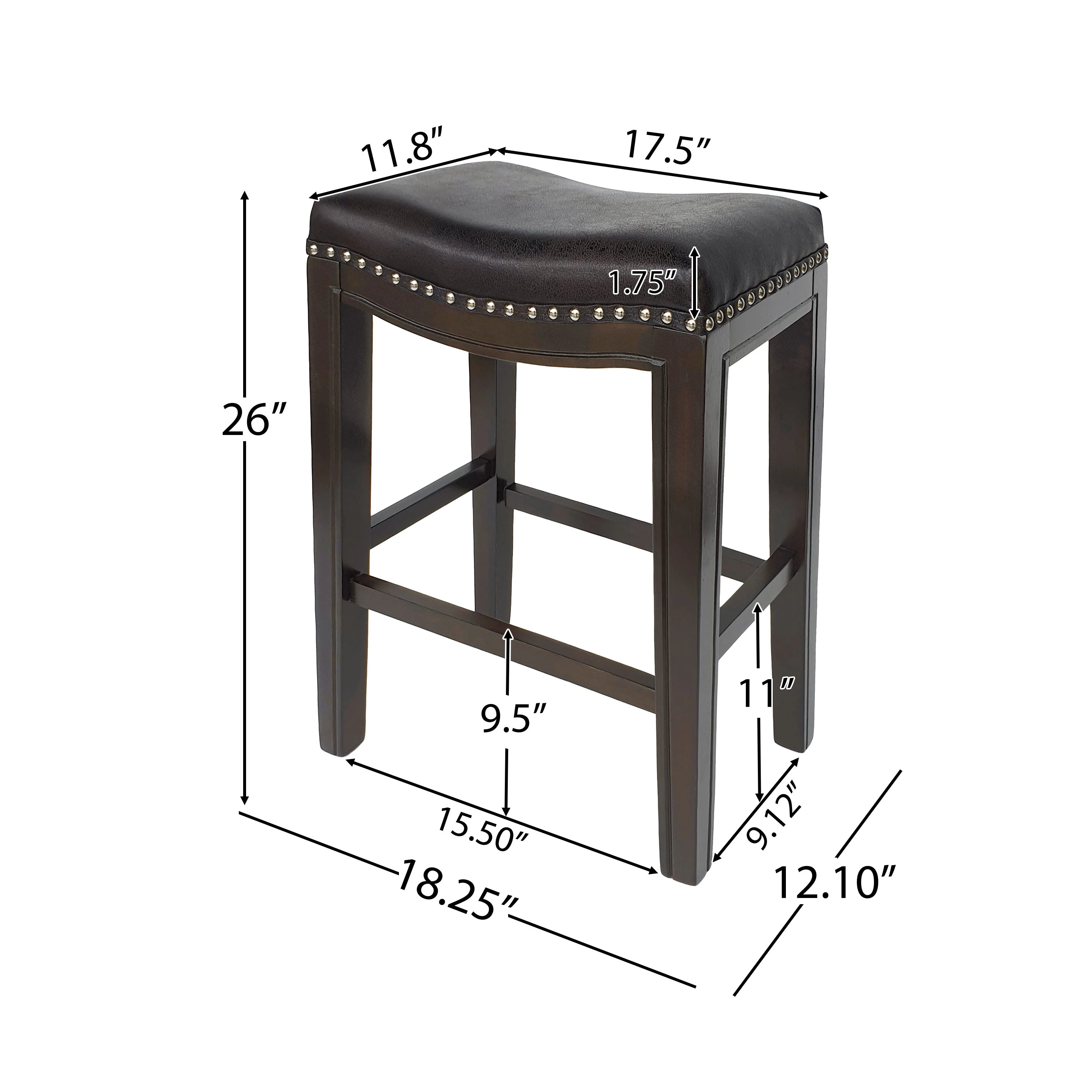 Tiffin Studded Counter Stool MP2 (Set of 2) - Image 4