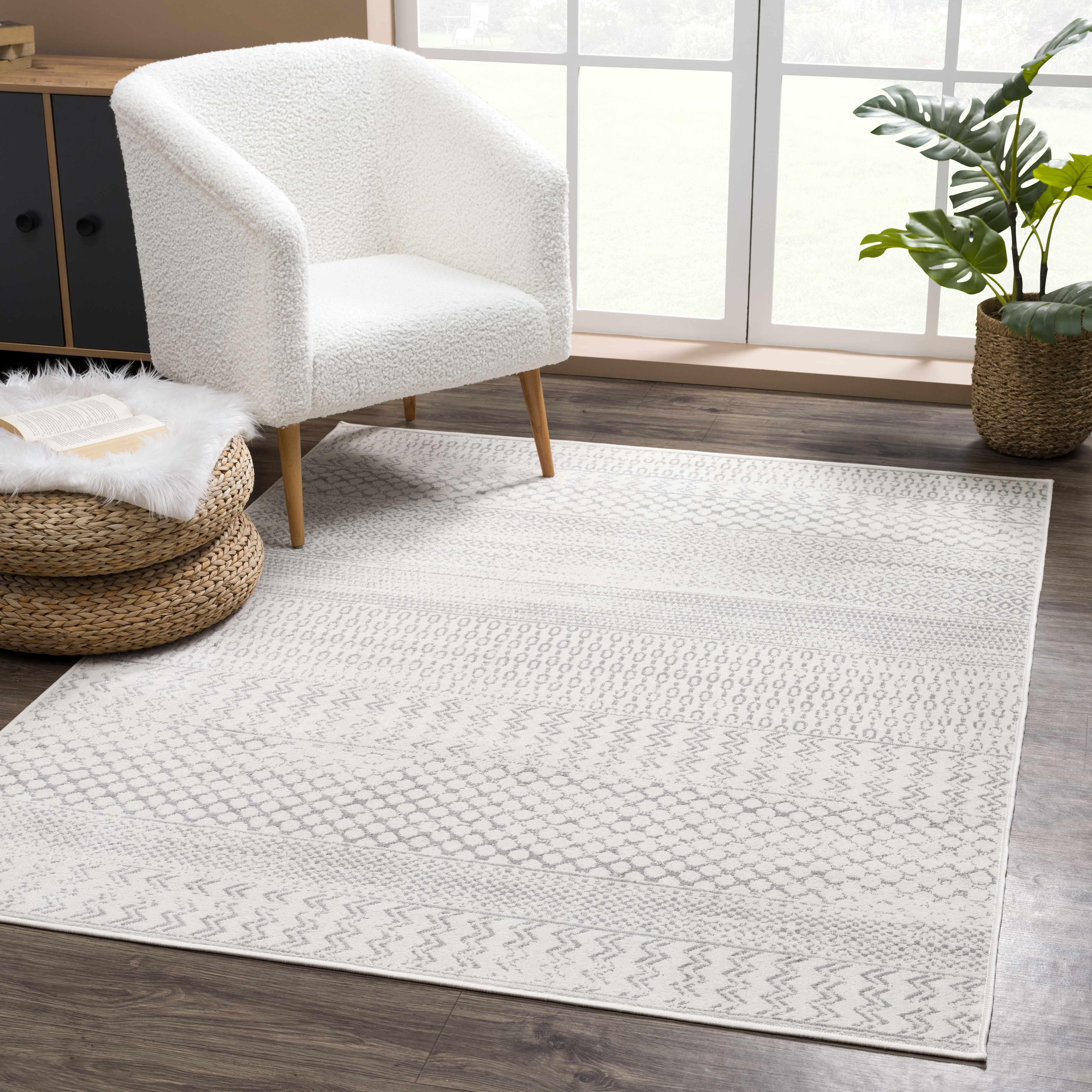 Tigri Aztec Ivory & Gray 2318 Area Rug - Clearance - Image 3
