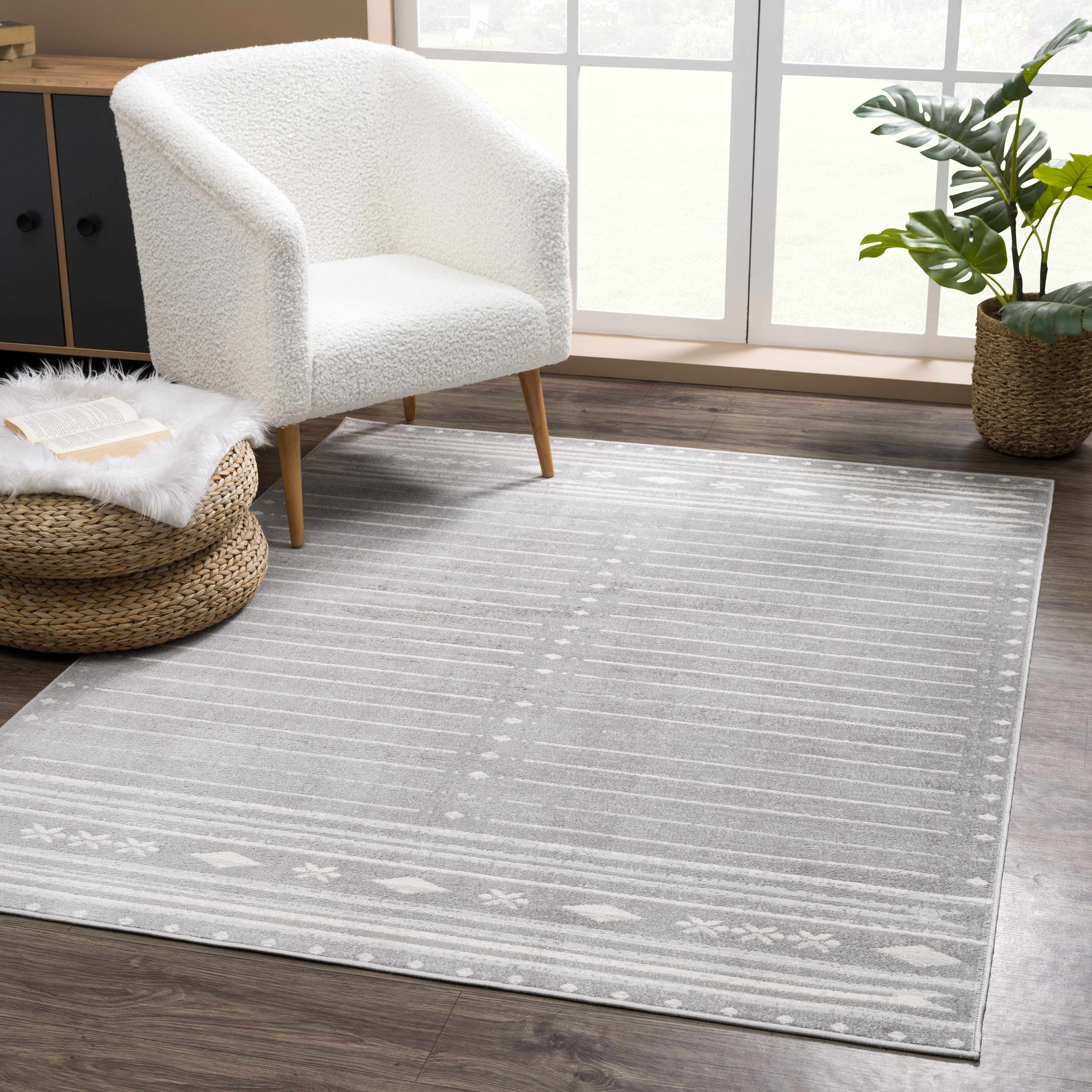 Tigri Aztec Ivory & Gray 2324 Area Rug - Clearance - Image 3