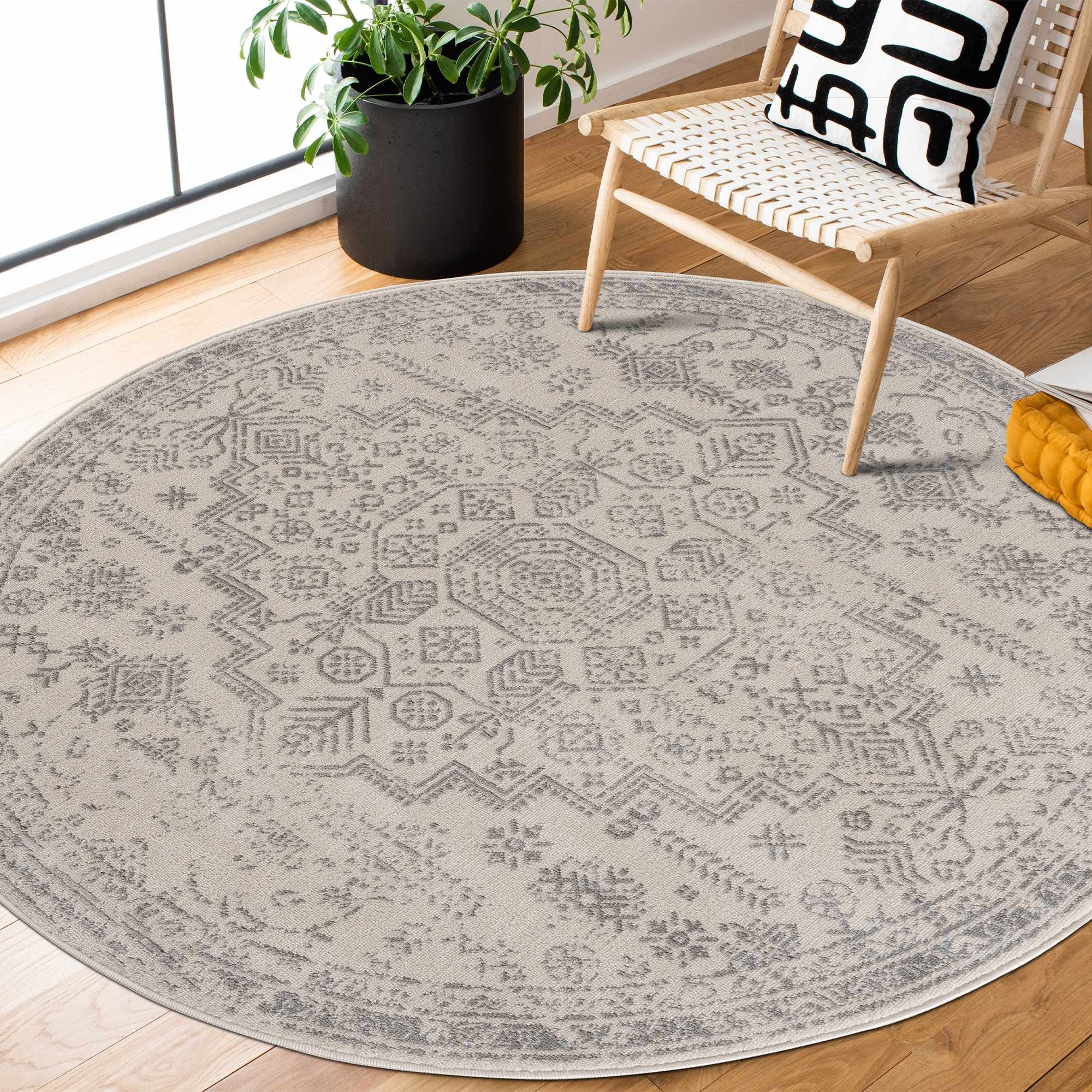 Tigried Ivory & Gray 2323 Area Rug - Clearance - Image 11
