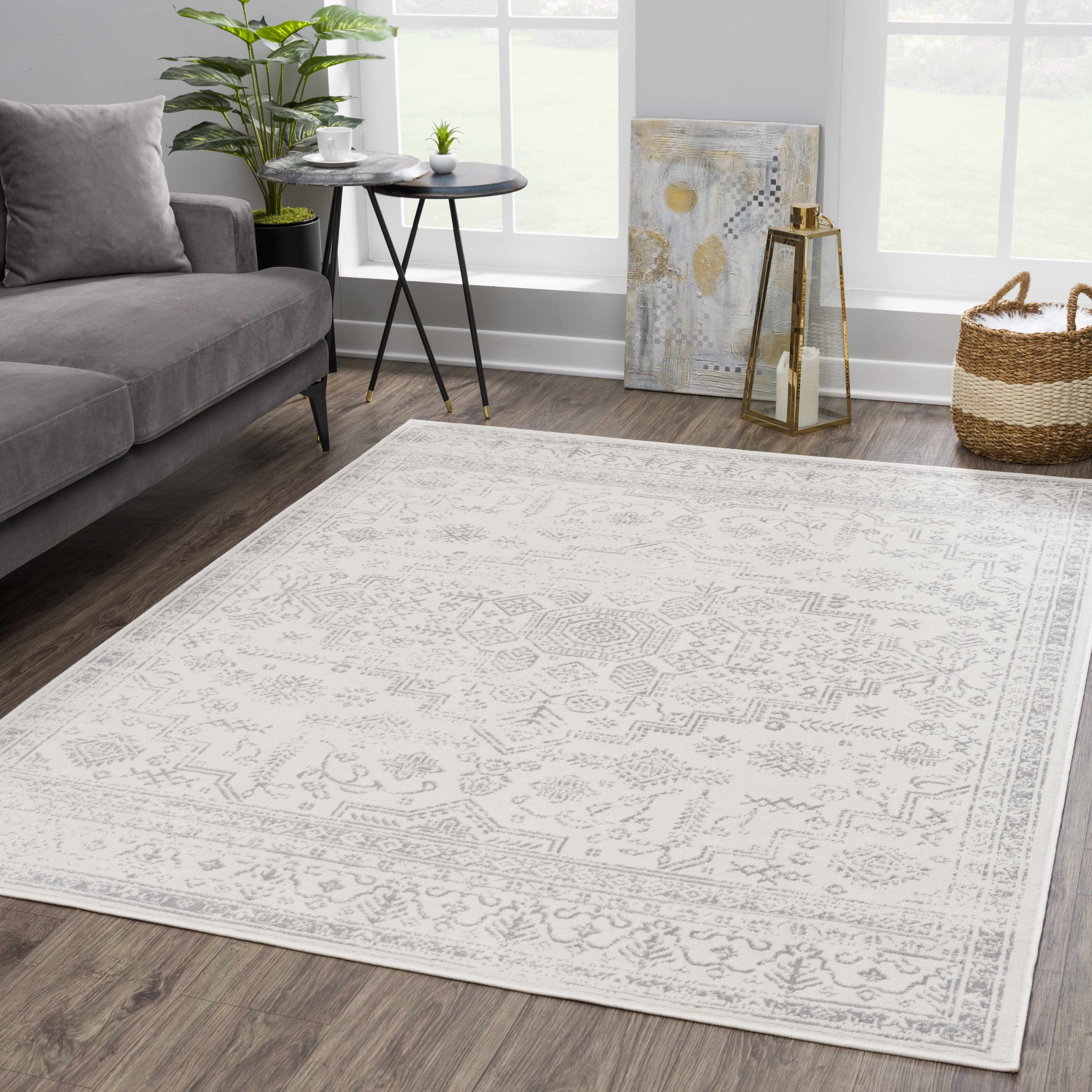 Tigried Ivory & Gray 2323 Area Rug - Clearance - Image 3