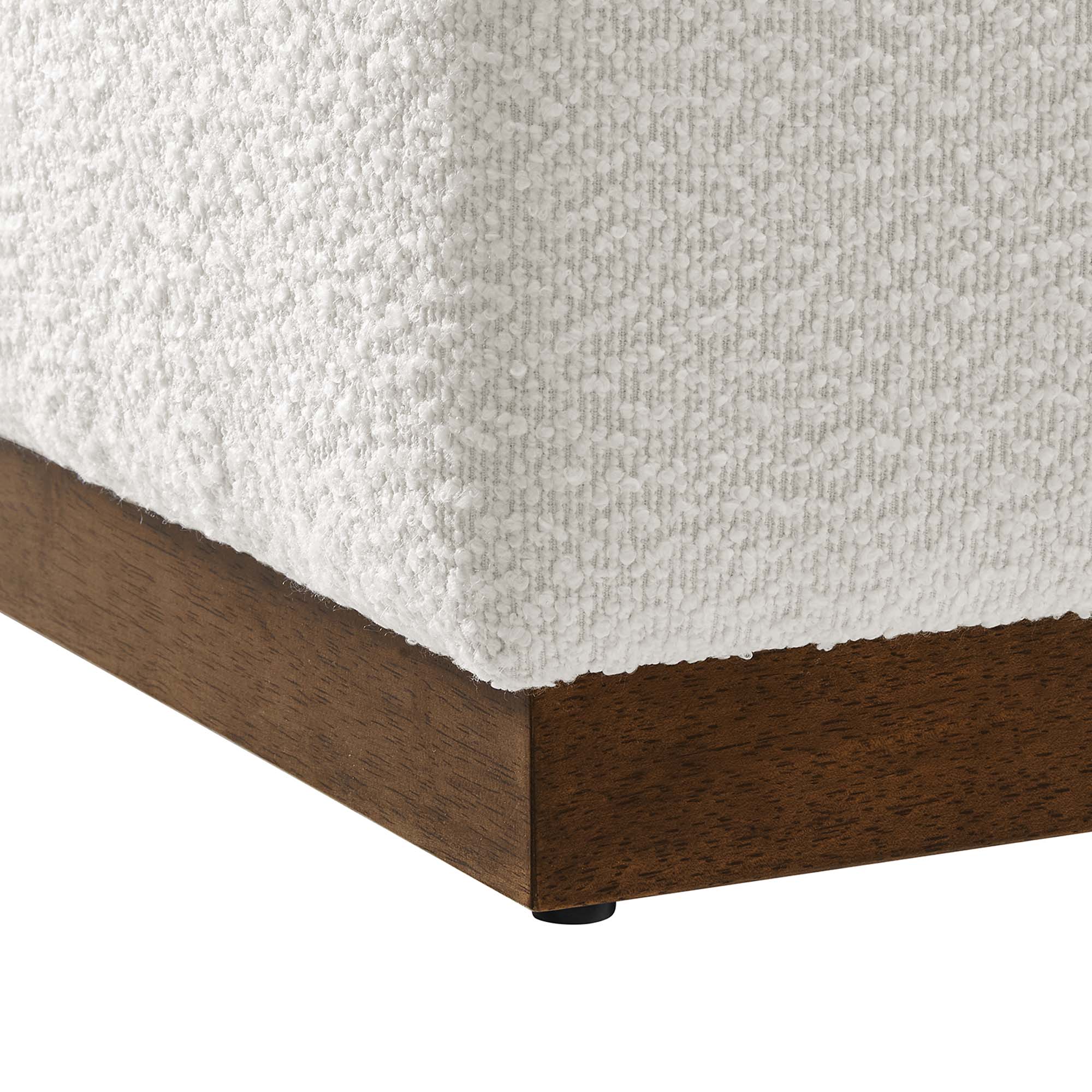 Tilden 17" Square Boucle Upholstered Ottoman by Modway - Image 6
