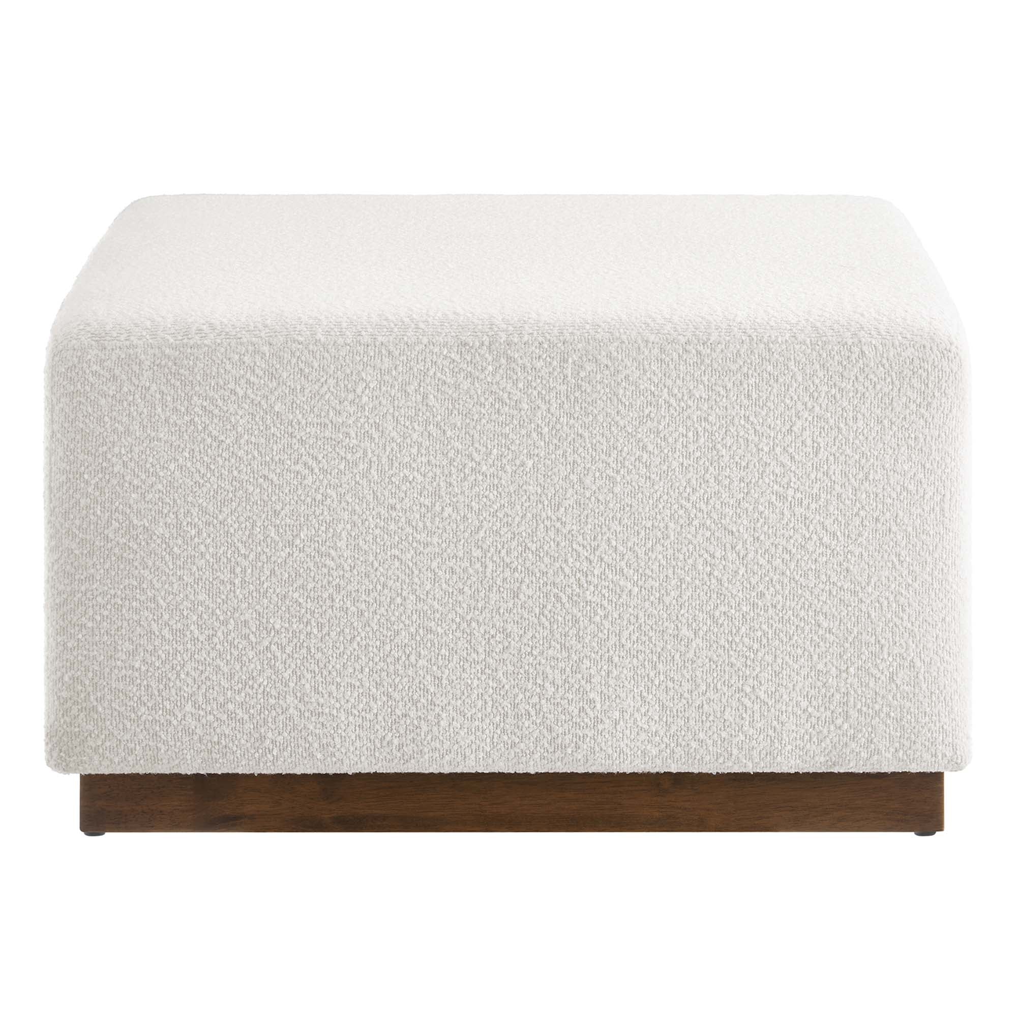 Tilden Large 28" Square Boucle Upholstered Ottoman by Modway - Image 4