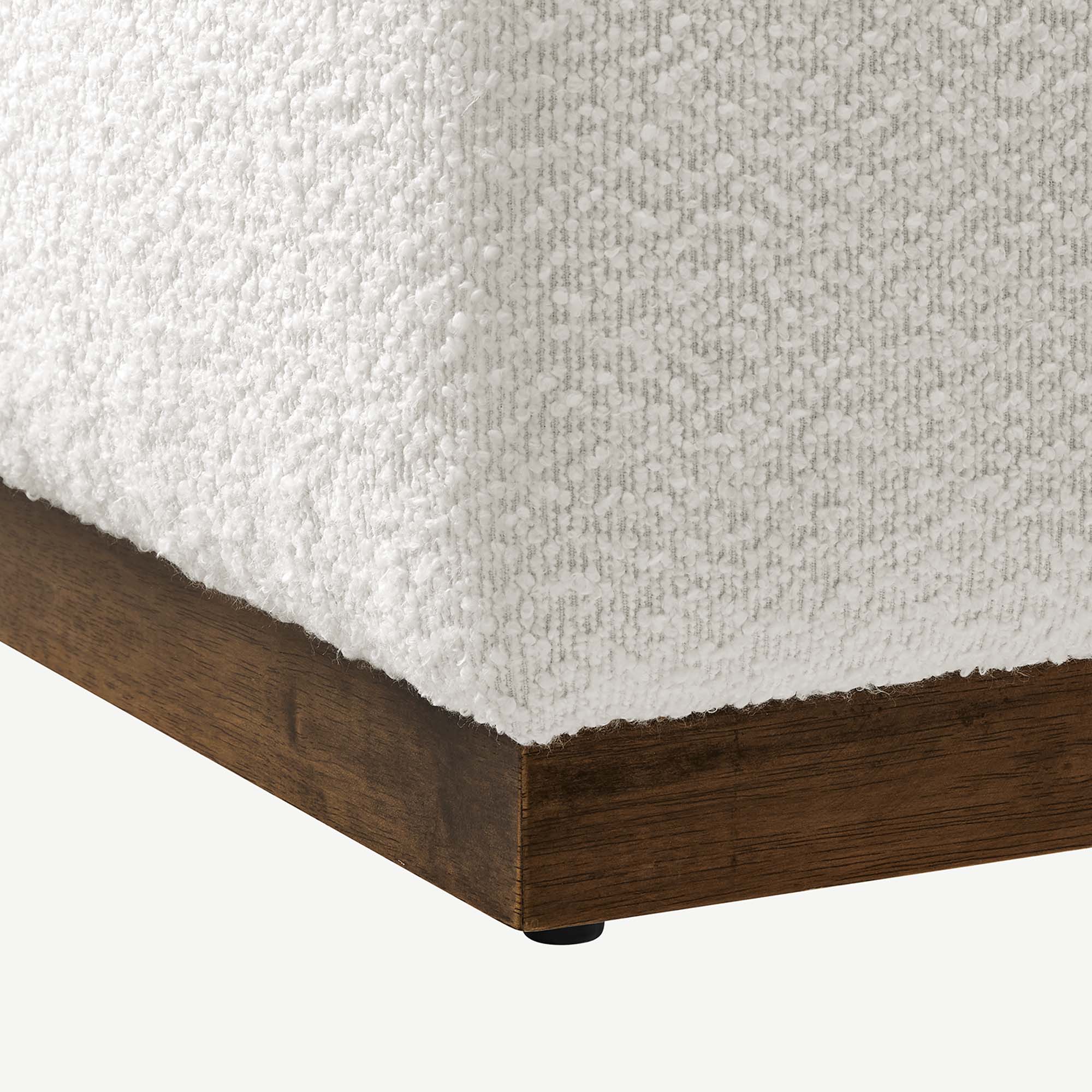 Tilden Large 28" Square Boucle Upholstered Ottoman by Modway - Image 6