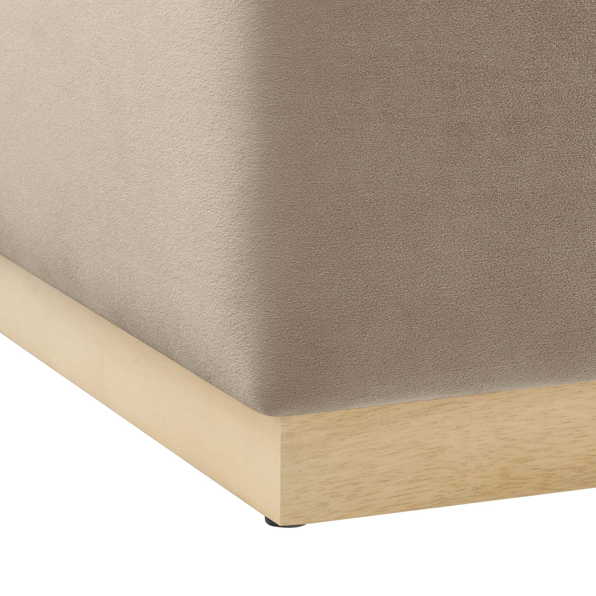 Tilden Large 28" Square Performance Velvet Upholstered Ottoman - Image 14