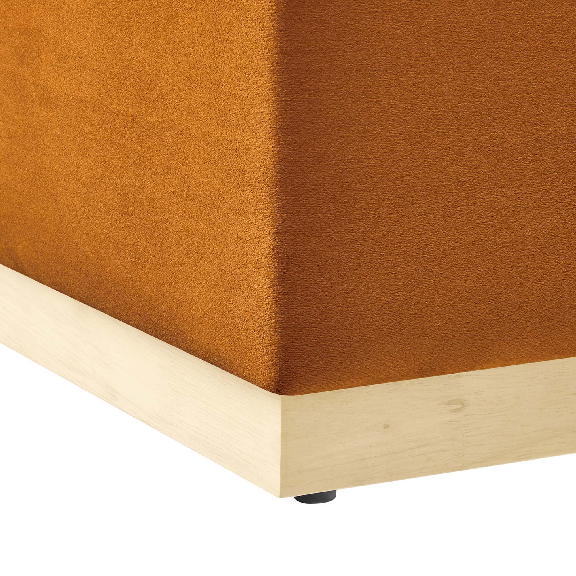 Tilden Large 28" Square Performance Velvet Upholstered Ottoman - Image 15