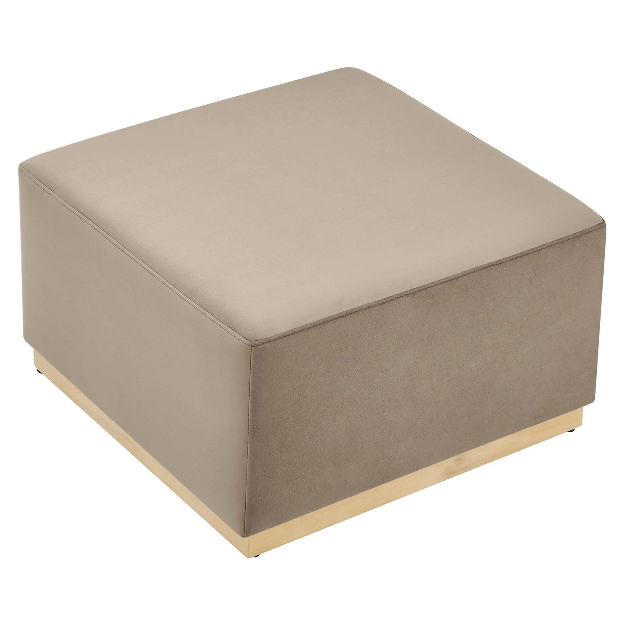 Tilden Large 28" Square Performance Velvet Upholstered Ottoman - Image 18