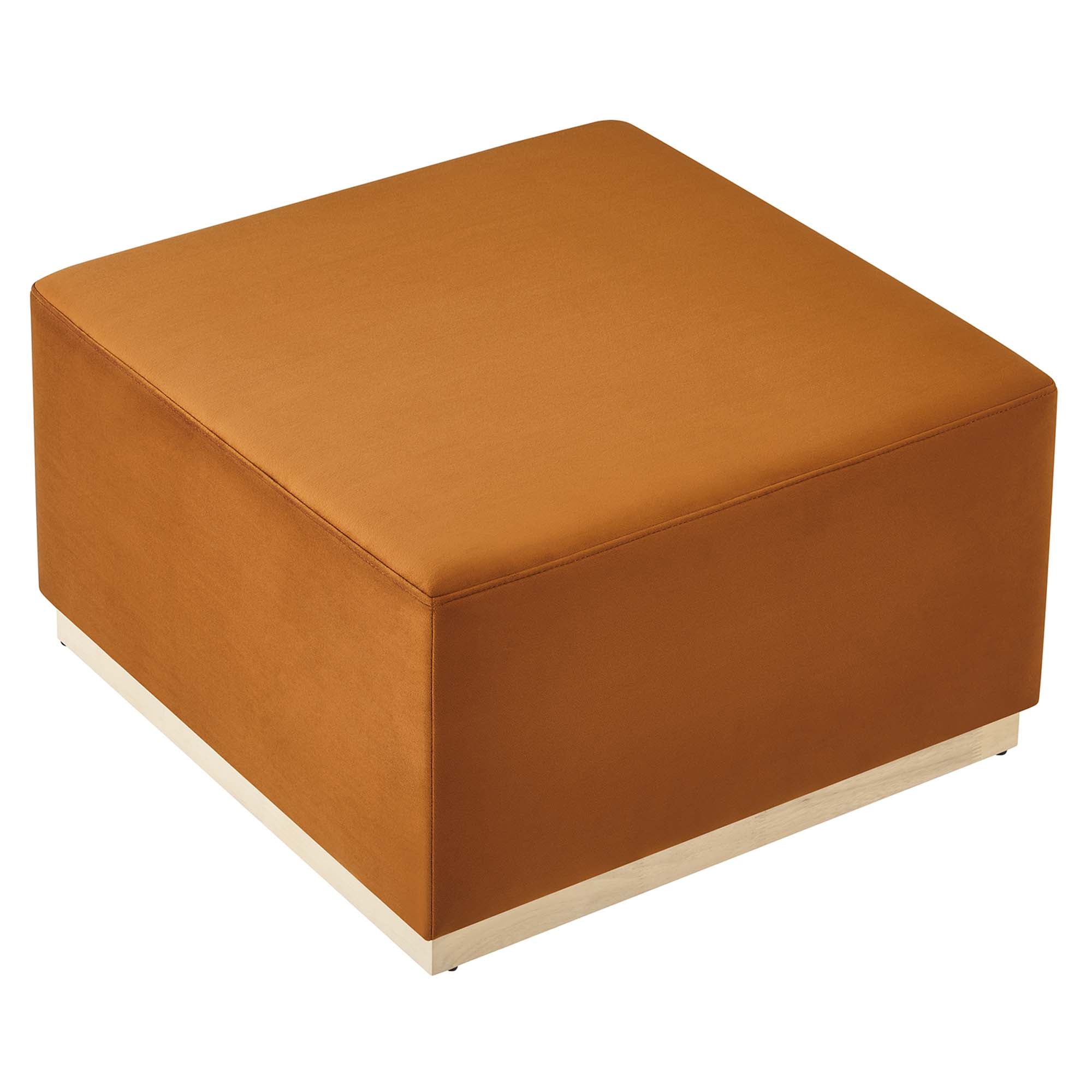 Tilden Large 28" Square Performance Velvet Upholstered Ottoman - Image 19