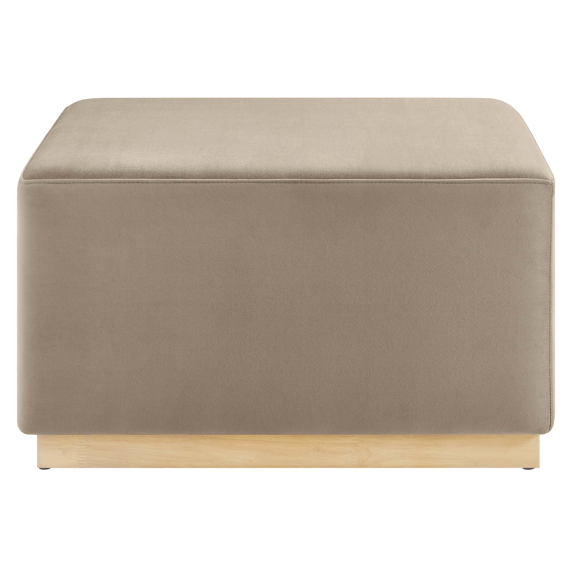 Tilden Large 28" Square Performance Velvet Upholstered Ottoman - Image 22