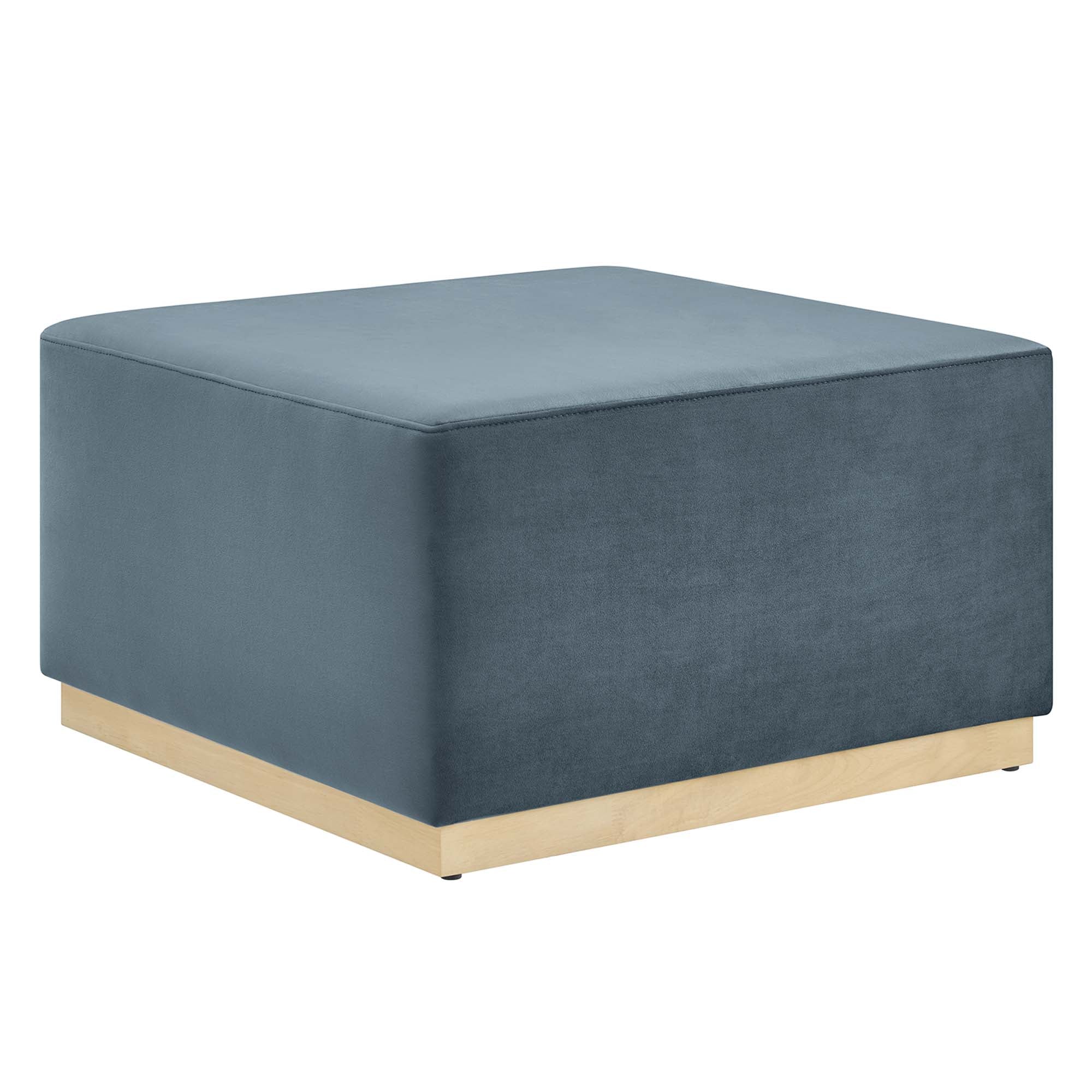 Tilden Large 28" Square Performance Velvet Upholstered Ottoman - Image 32