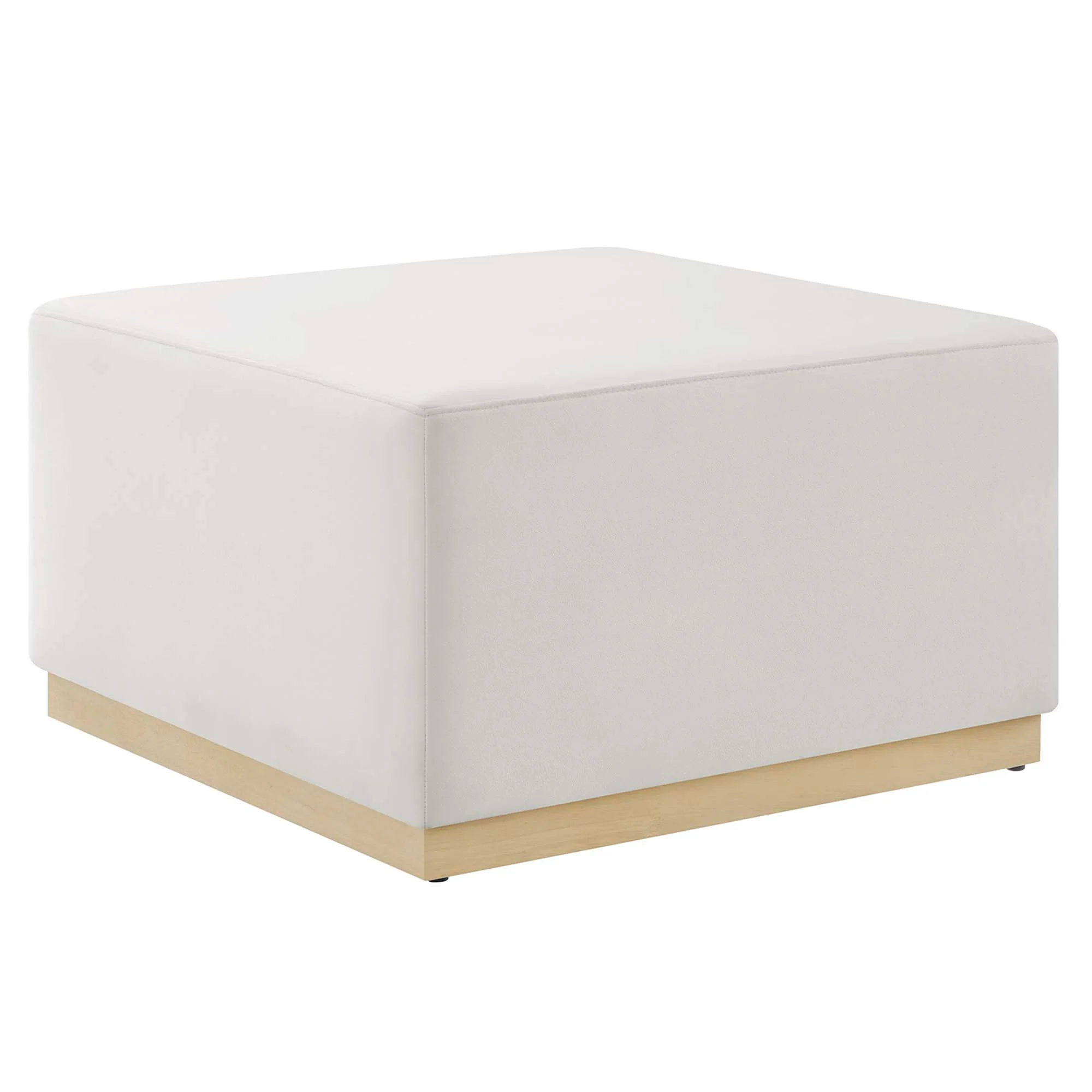 Tilden Large 28" Square Performance Velvet Upholstered Ottoman - Image 33