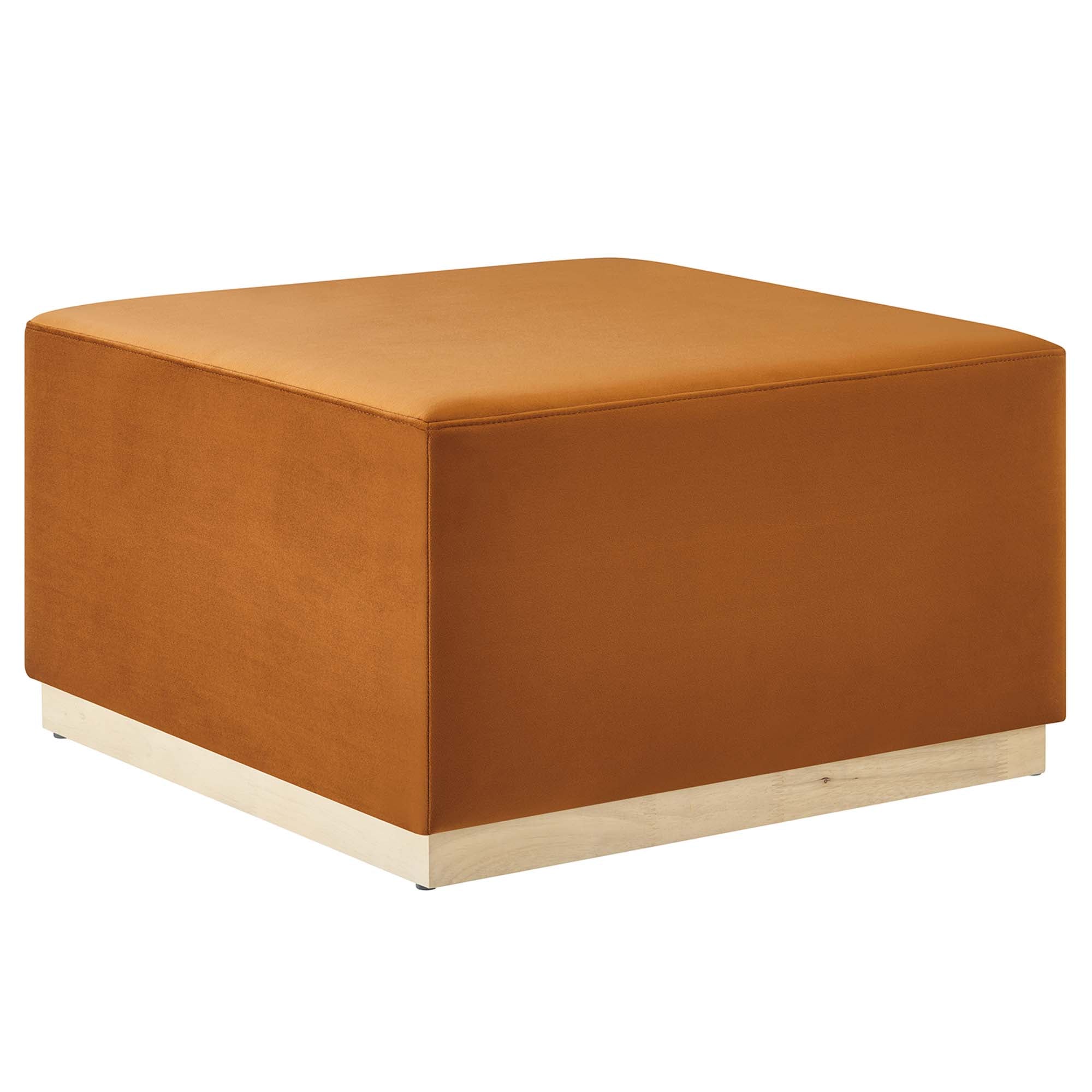 Tilden Large 28" Square Performance Velvet Upholstered Ottoman - Image 35