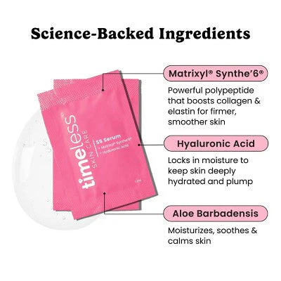 Timeless Skin Care Matrixyl Synthe Serum Pouches 28ct - New - Image 4