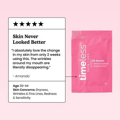 Timeless Skin Care Matrixyl Synthe Serum Pouches 28ct - New - Image 7