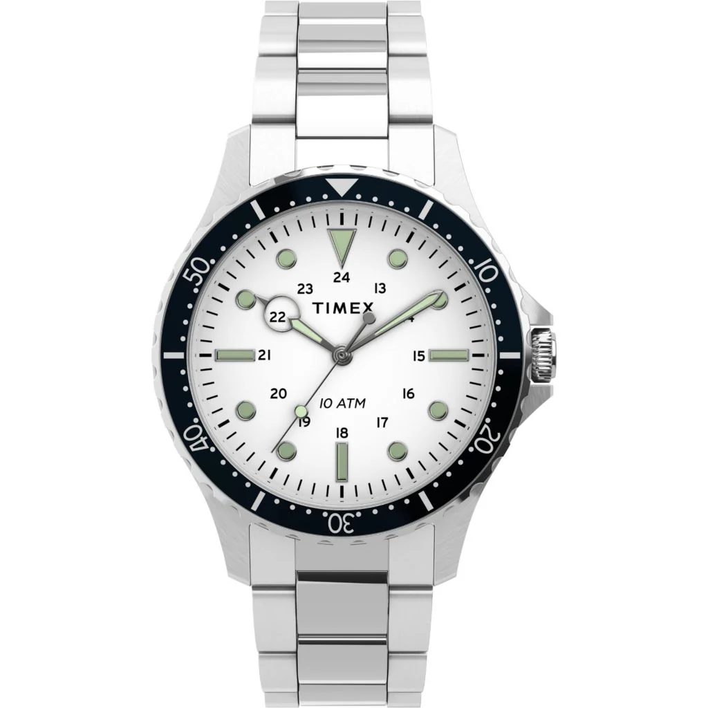 Timex 41mm Trend Quartz Stainless Steel Bracelet Watch - Image 3