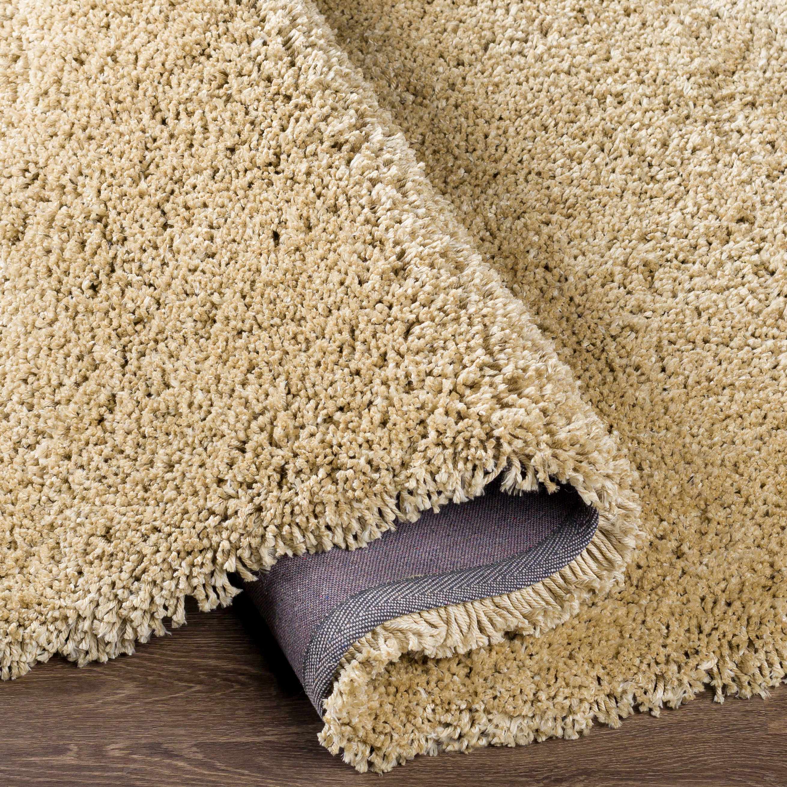Tingly 2x3 Hand Woven Solid Cream Shag Rug - Clearance - Image 3