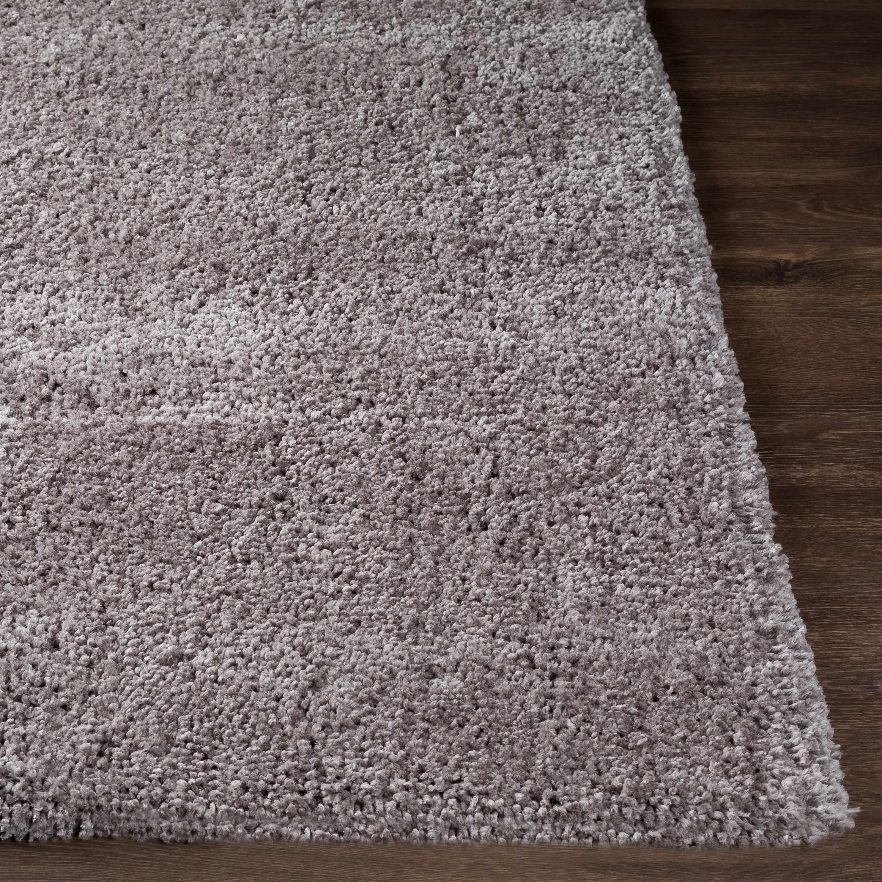 Tingly Solid Grey Shag Rug - Clearance - Image 3