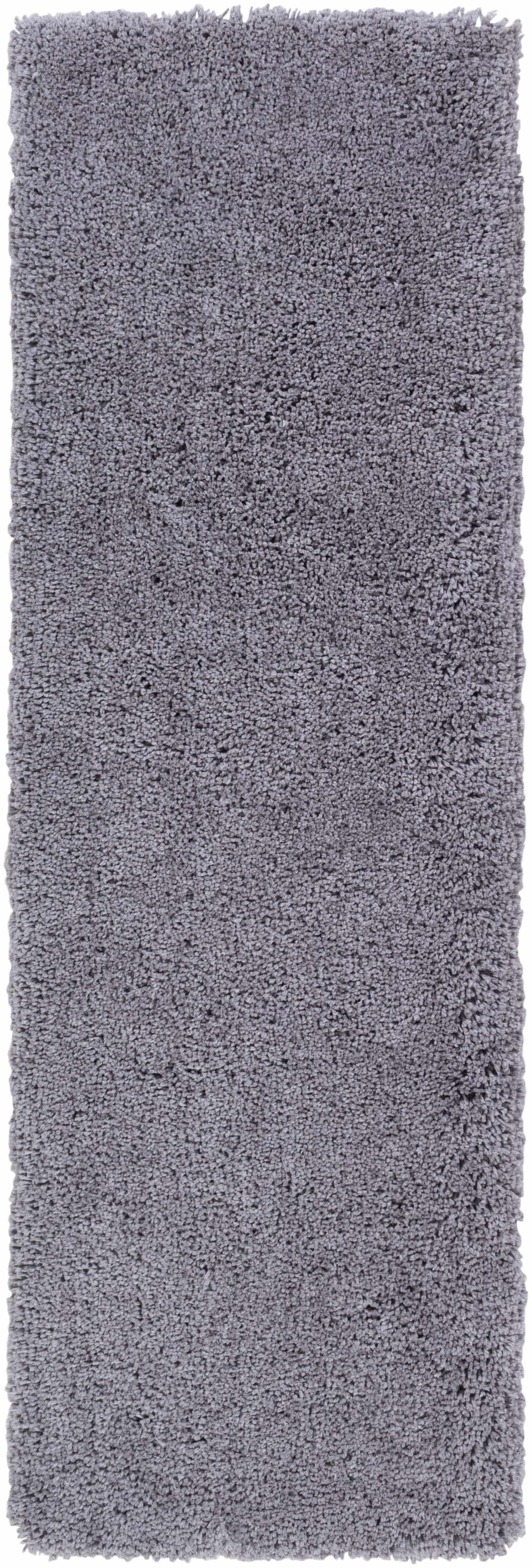 Tingly Solid Grey Shag Rug - Clearance - Image 9