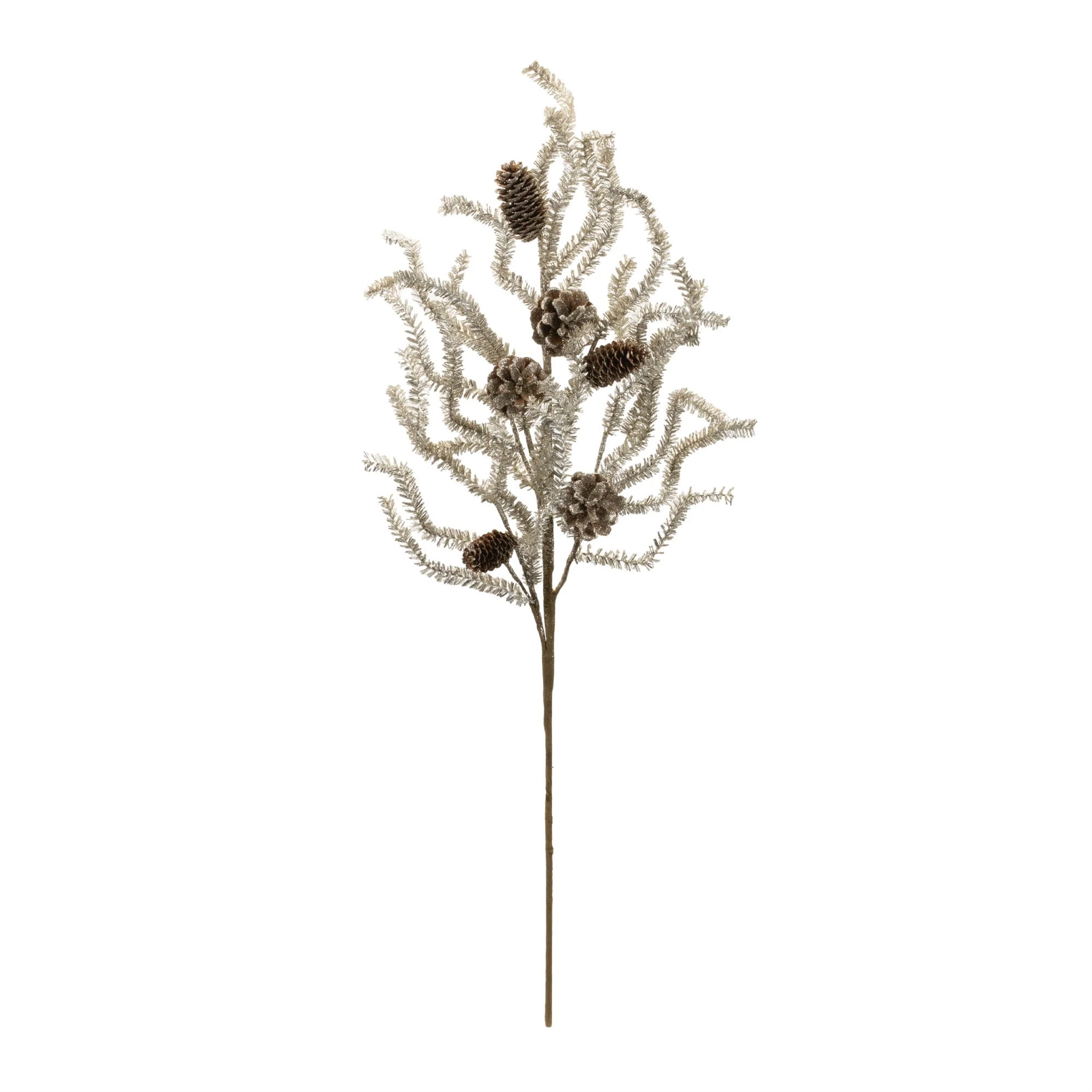 Tinsel Pine Spray (Set of 6) - Image 2