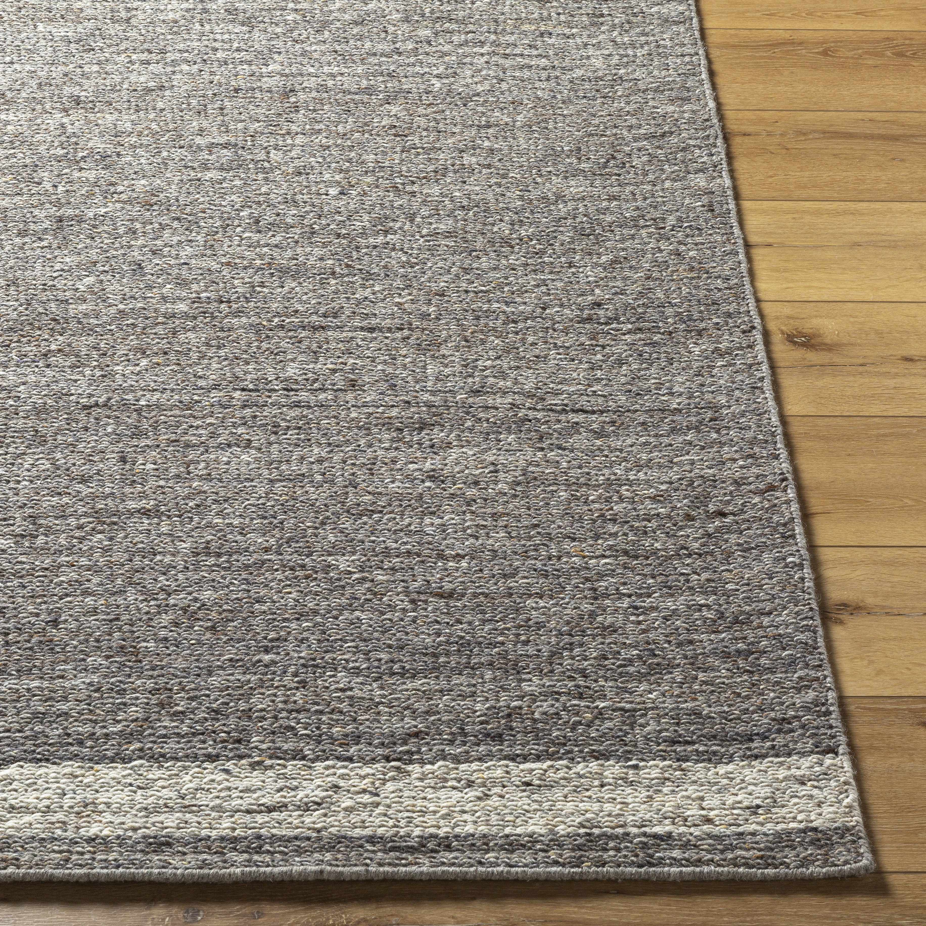 Tiran Gray Wool Area Rug - Image 3
