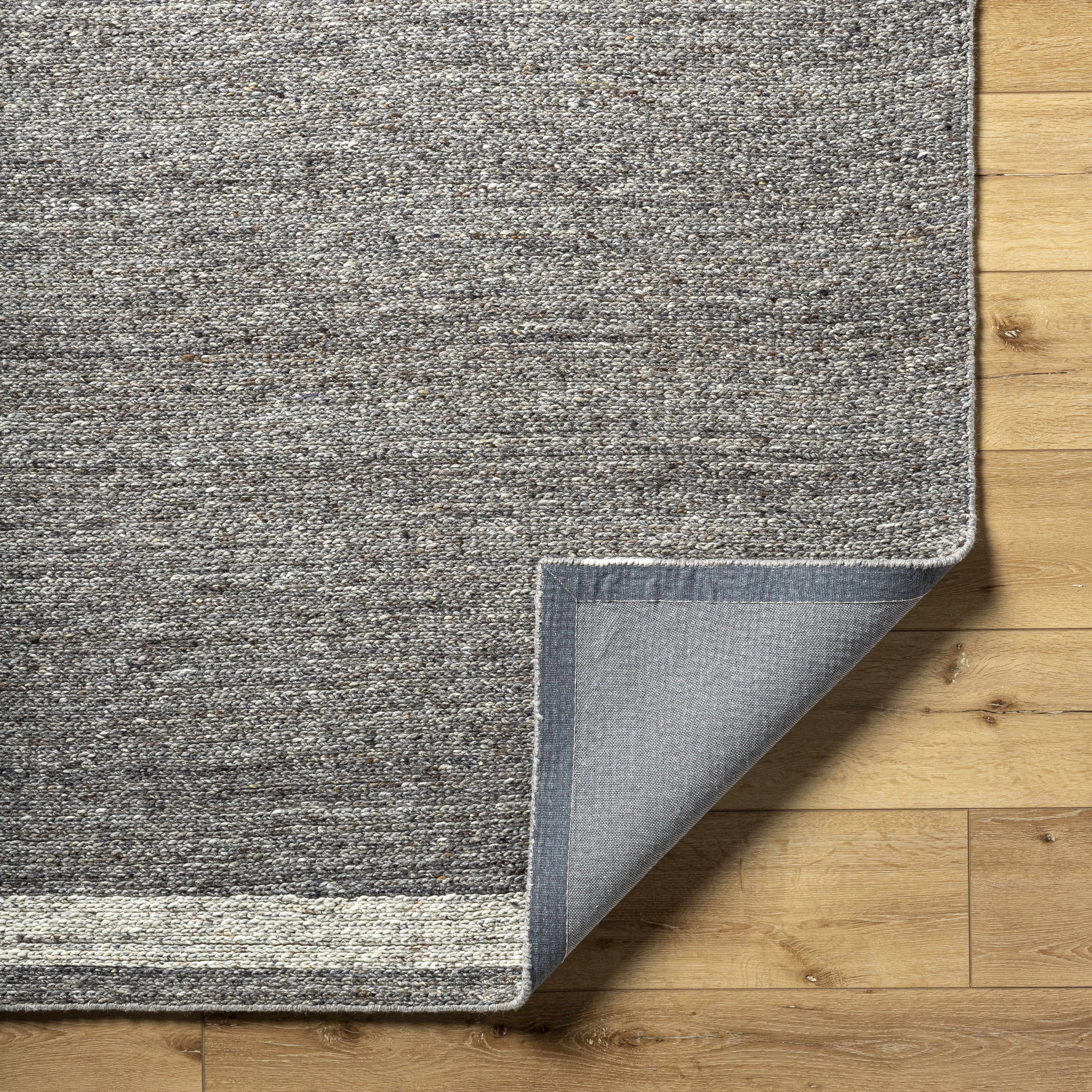 Tiran Gray Wool Area Rug - Image 4
