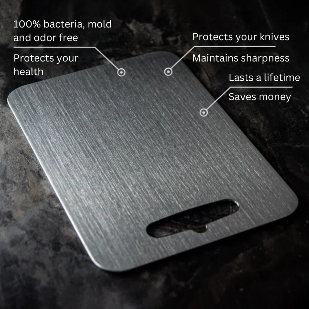 Titanium Cutting Board 100% Medical Grade Metal Kitchen Chopping Board - Image 3