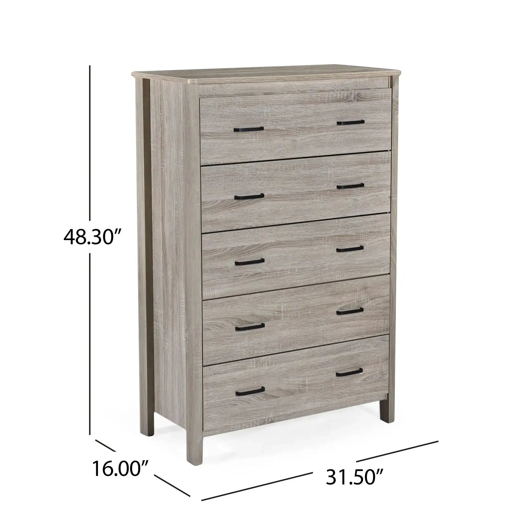 Titeca - Contemporary 5 Drawer Dresser - Image 3