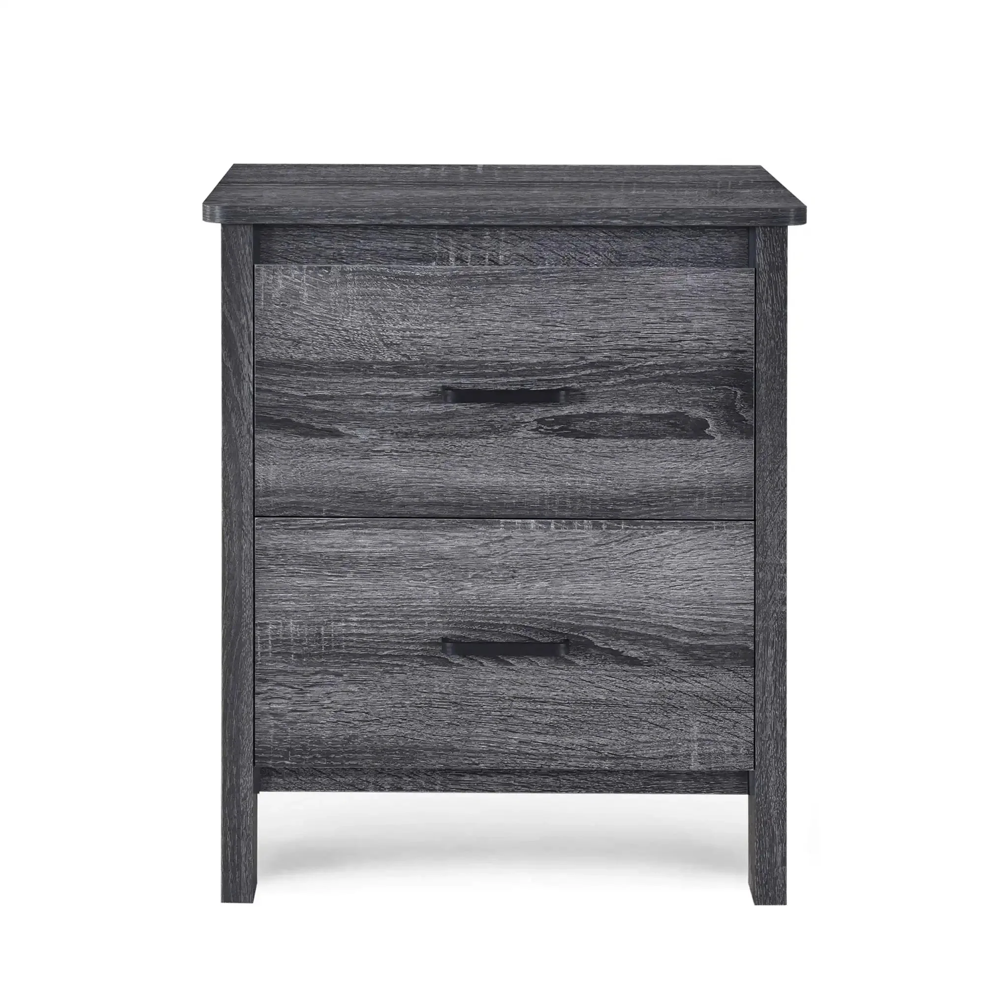 Titeca - Contemporary Wood 2 Drawer Nightstand - Image 2