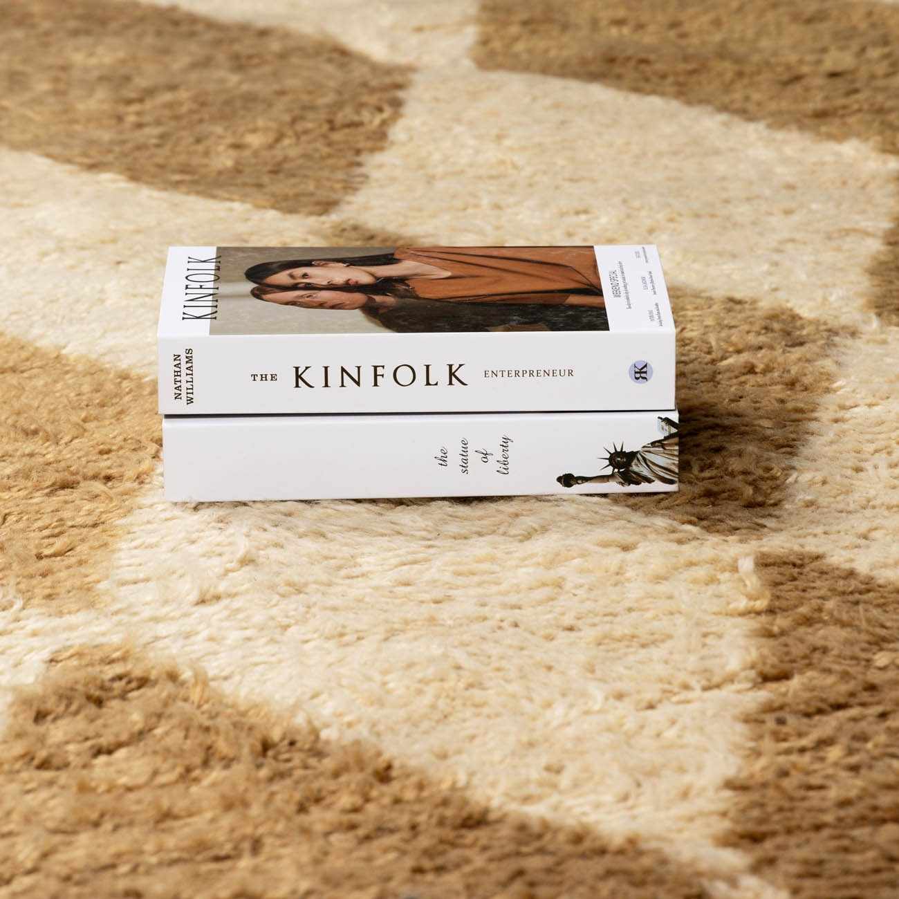 Tivka Diamond Checkered Wool Rug - Image 14