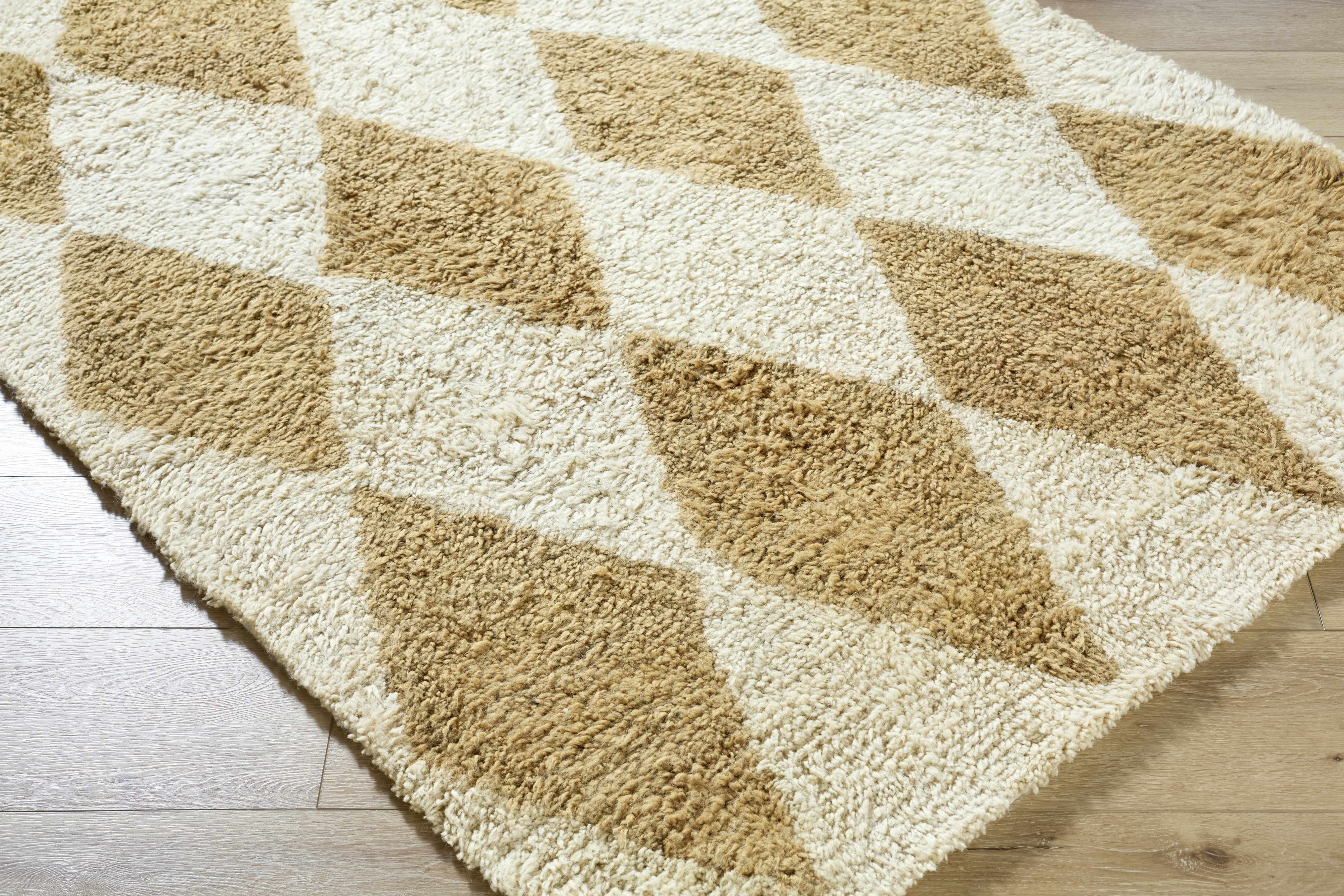 Tivka Diamond Checkered Wool Rug - Image 16
