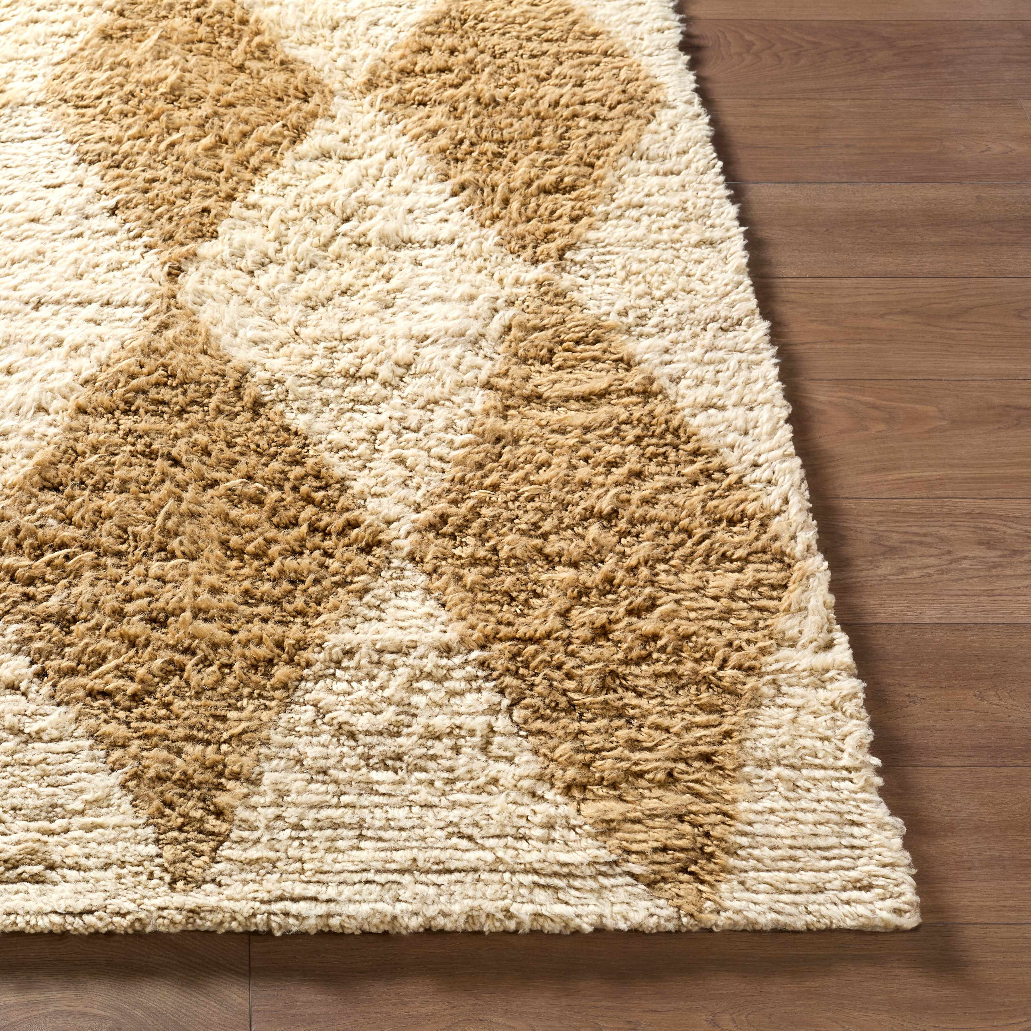 Tivka Diamond Checkered Wool Rug - Image 17