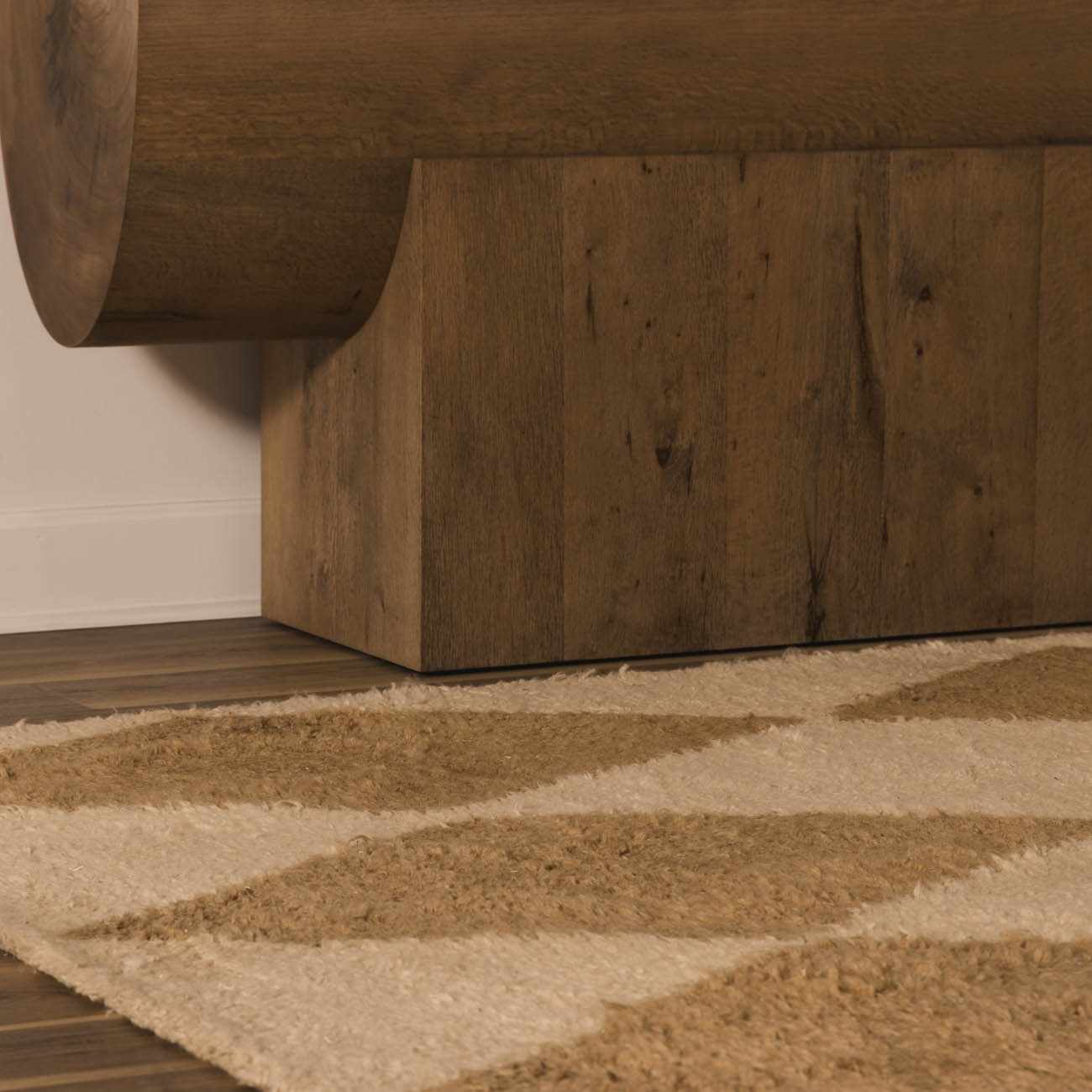 Tivka Diamond Checkered Wool Rug - Image 5