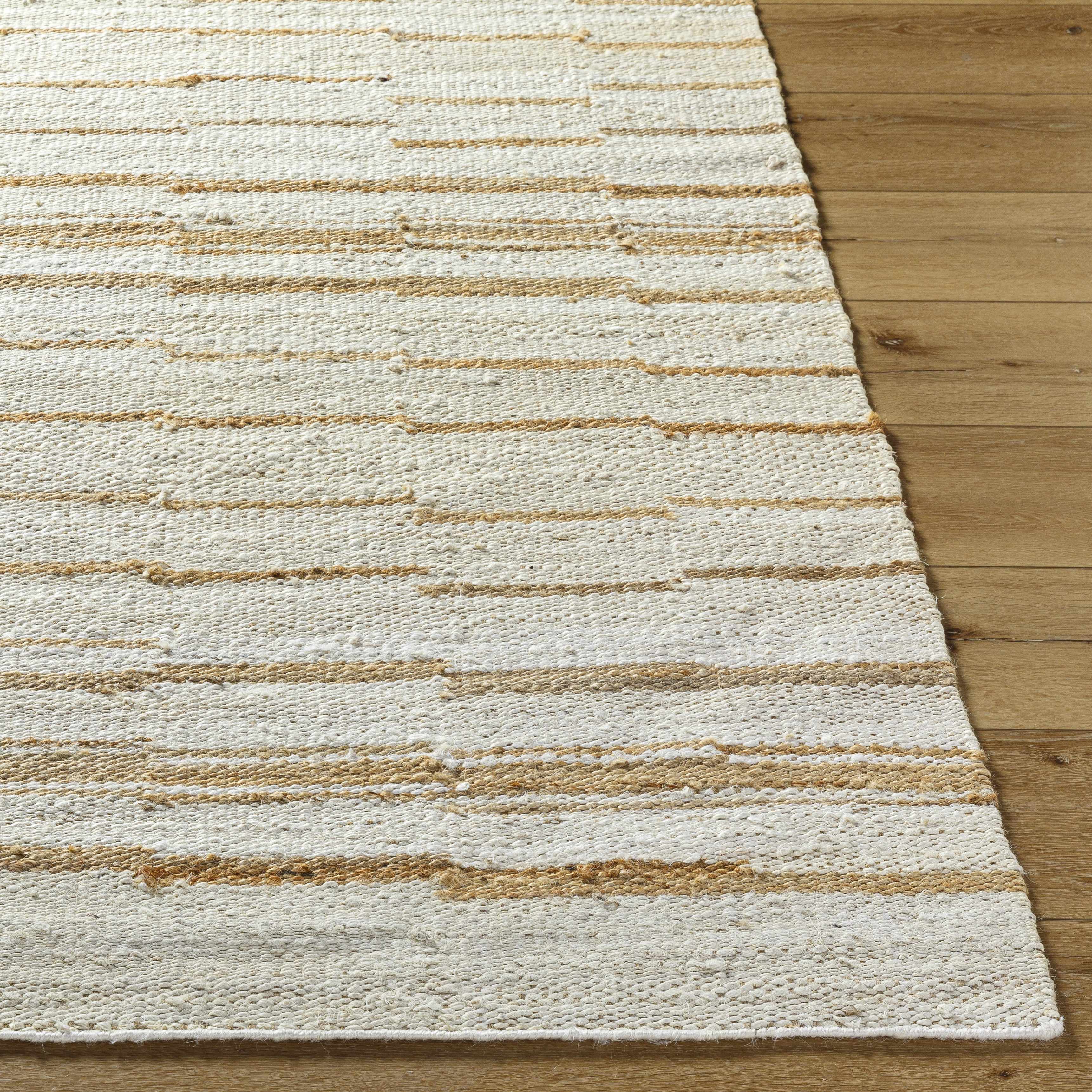 Tivon Broken-Striped Jute Rug - Image 4