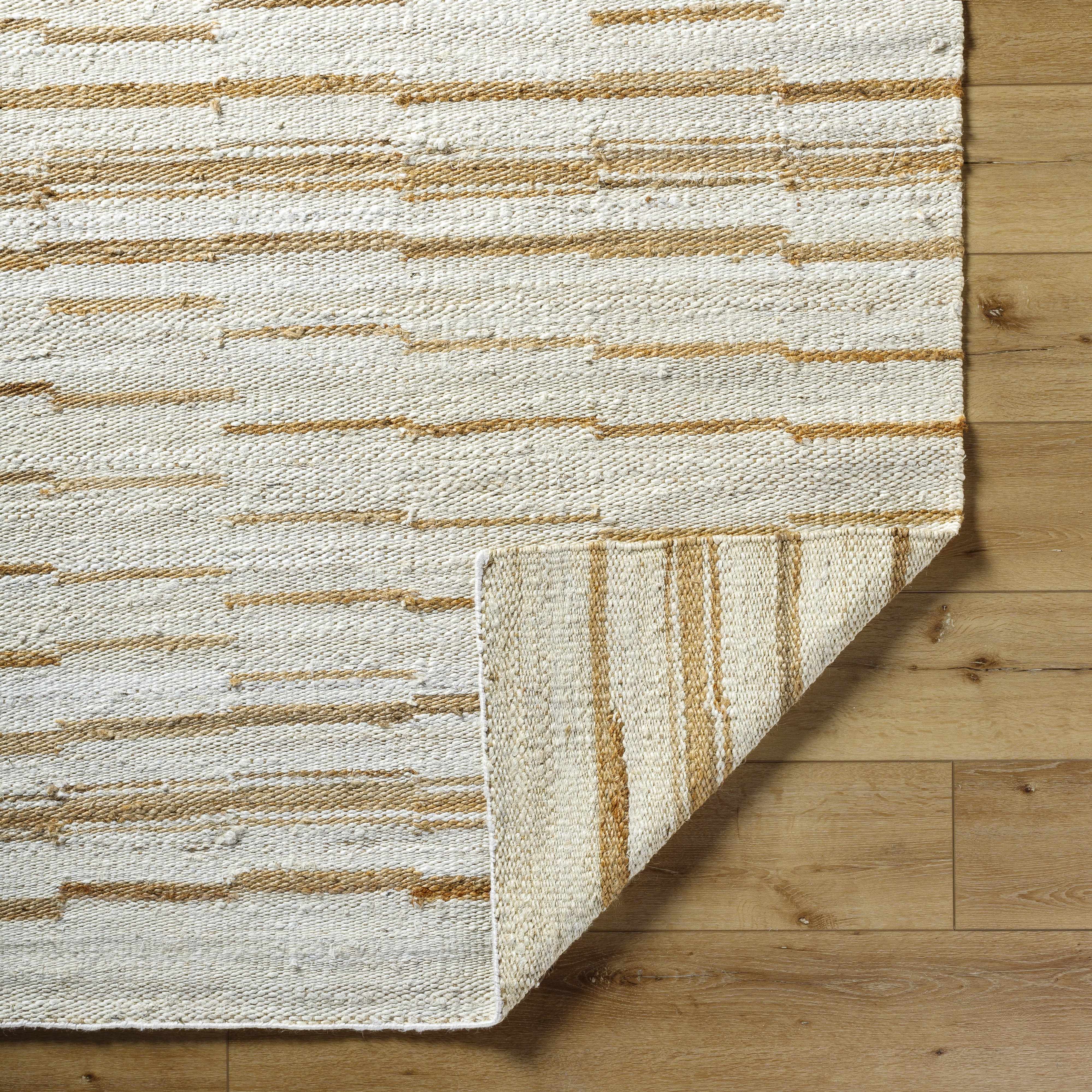 Tivon Broken-Striped Jute Rug - Image 5