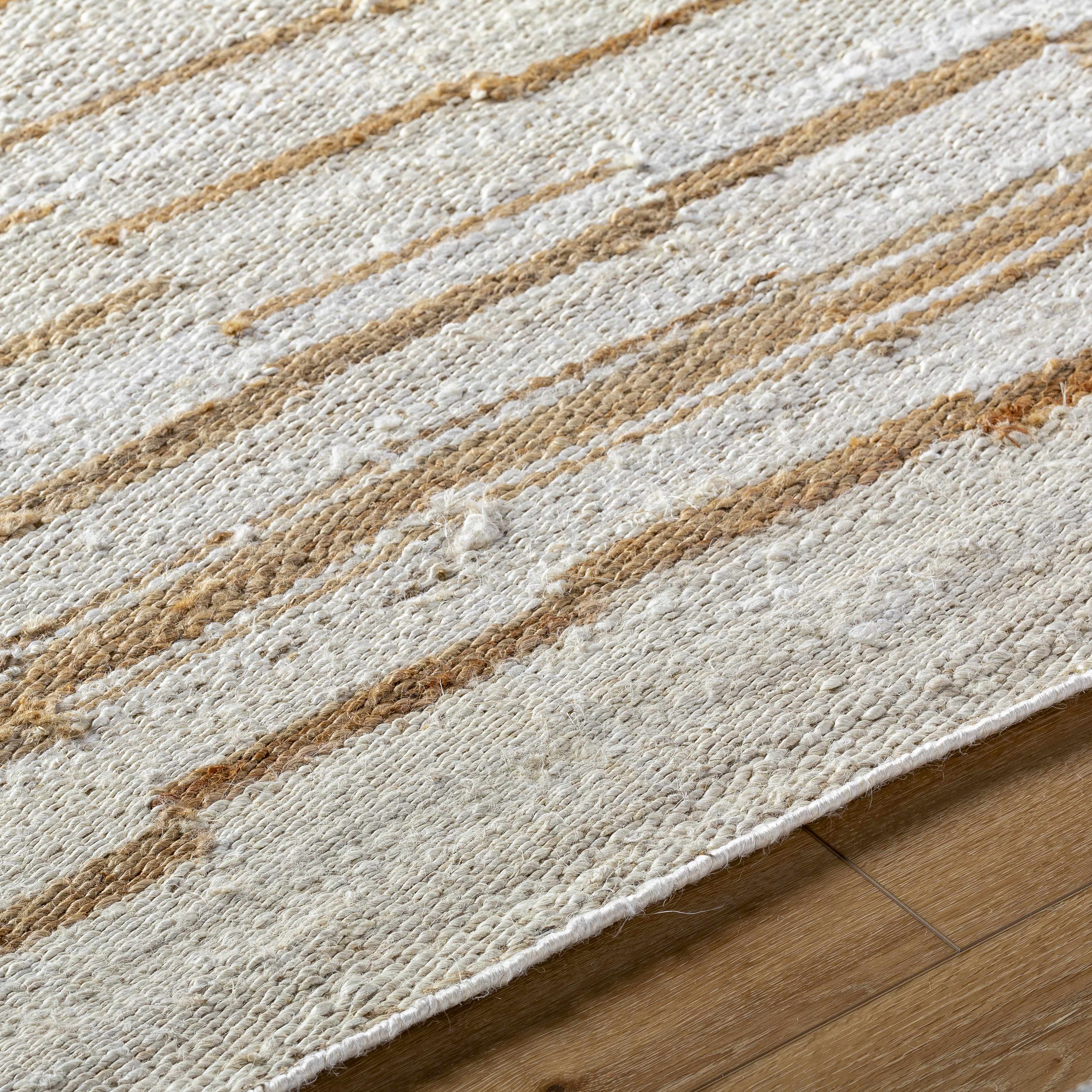 Tivon Broken-Striped Jute Rug - Image 8