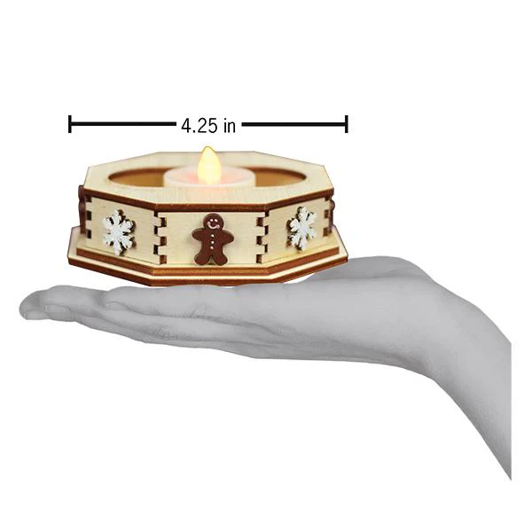 Ginger Cottage Tealight Display Snowflake Small - Image 2