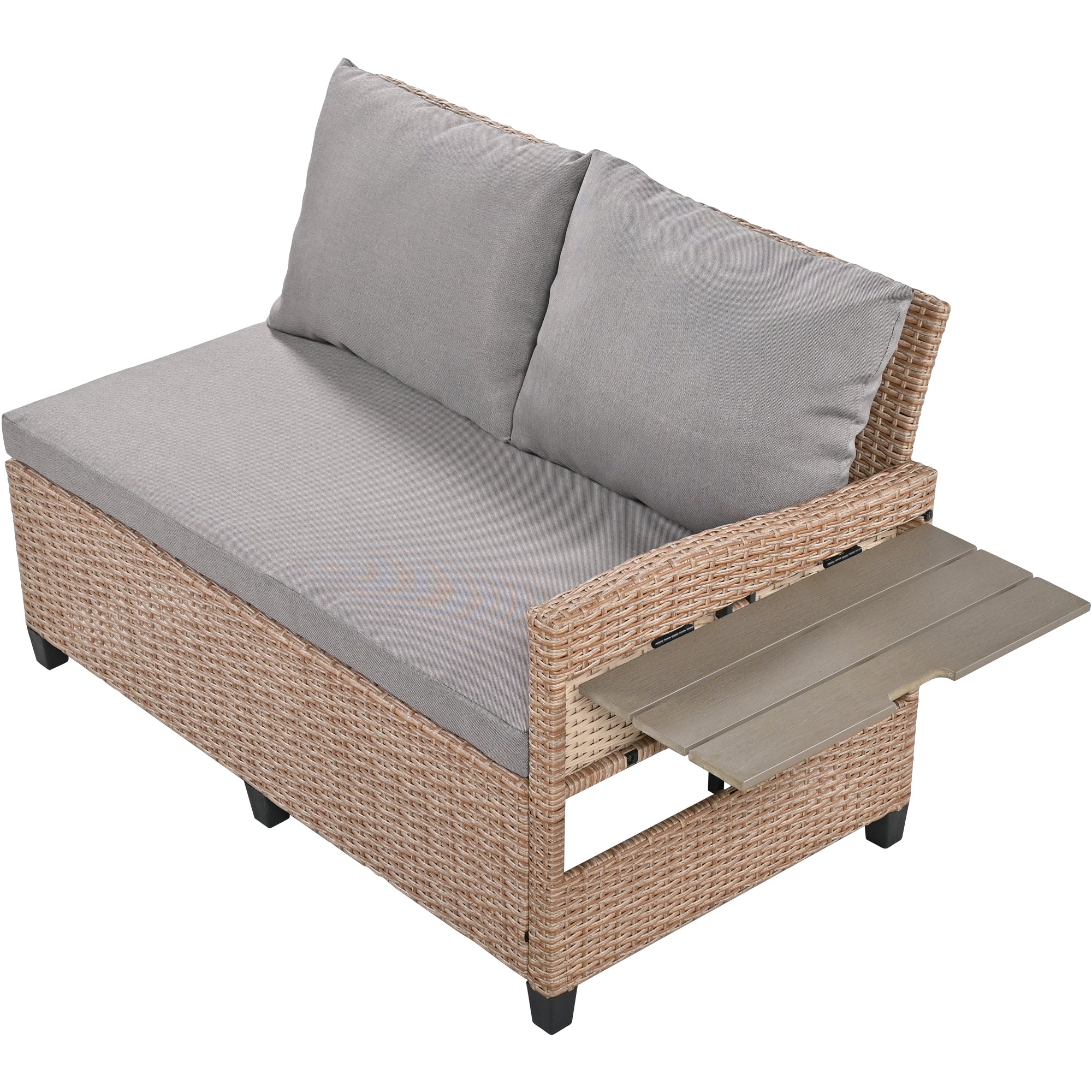 TOMAX 5-Piece Outdoor Patio Rattan Sofa Set - Image 13